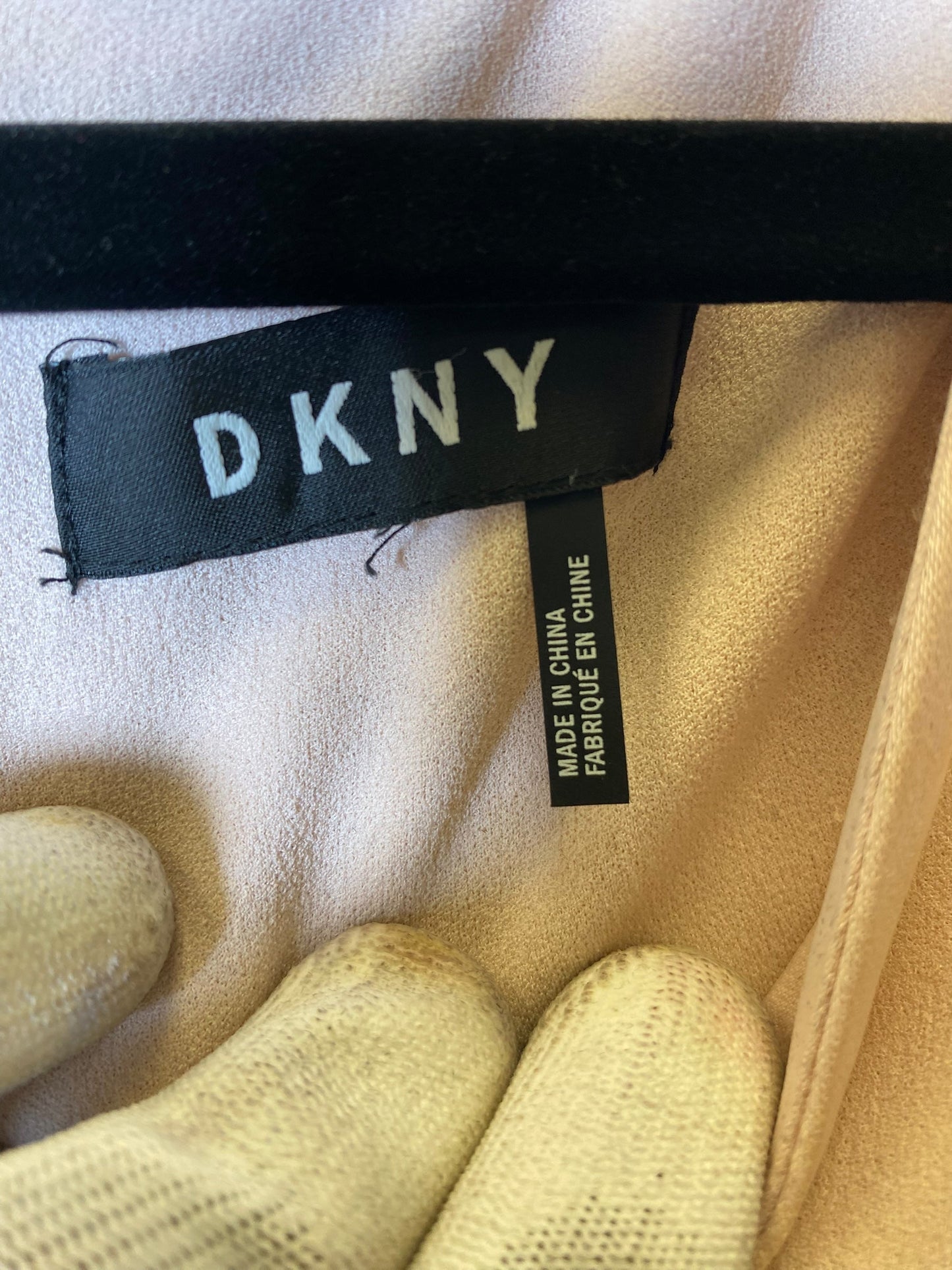 Dress Casual Midi By Dkny In Peach, Size: Xl