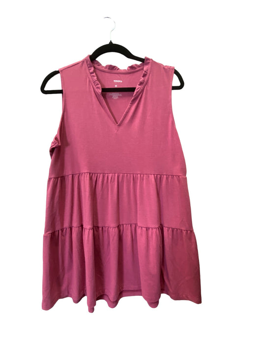 Top Sleeveless By Sonoma In Pink, Size: M