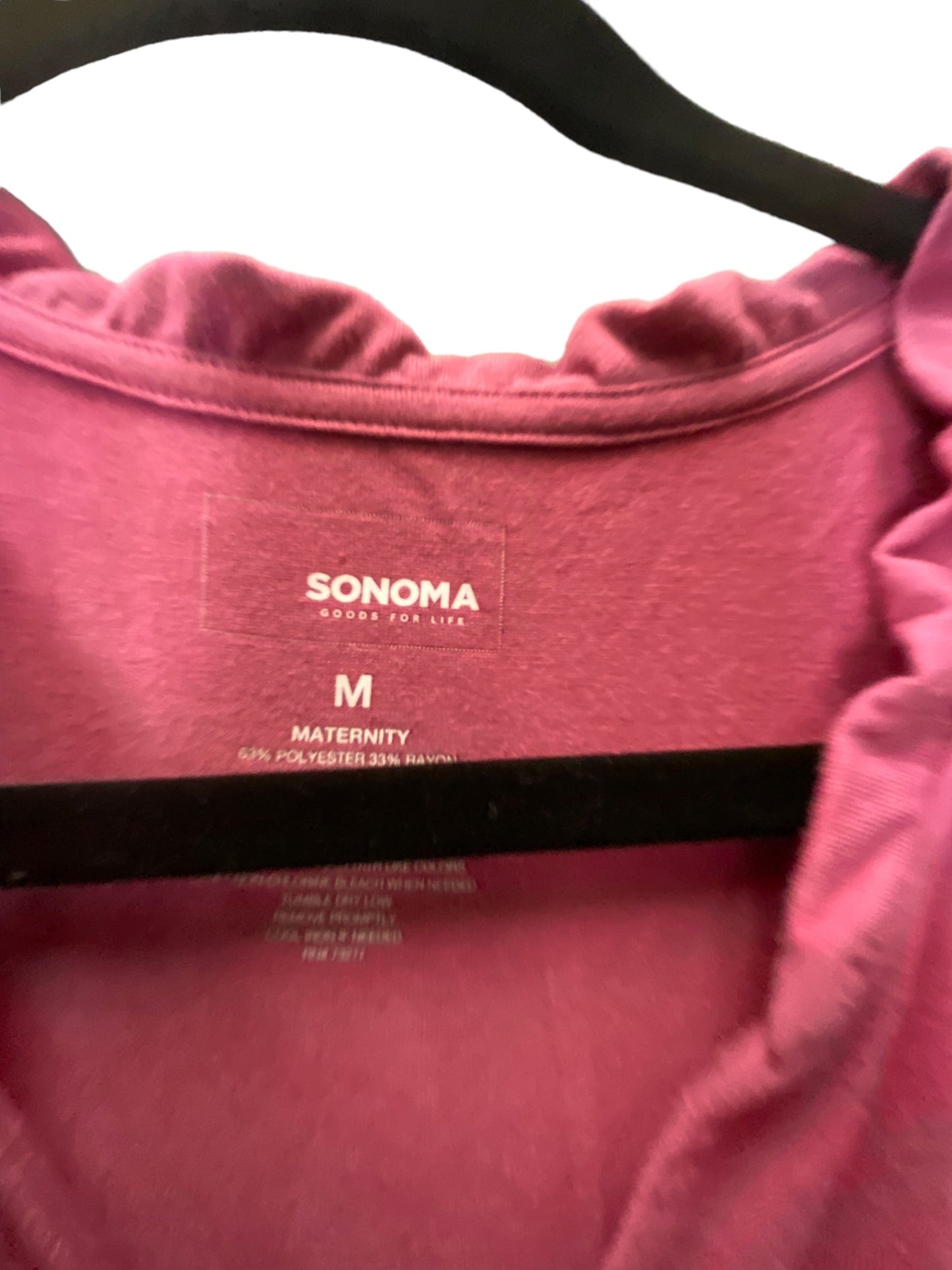 Top Sleeveless By Sonoma In Pink, Size: M