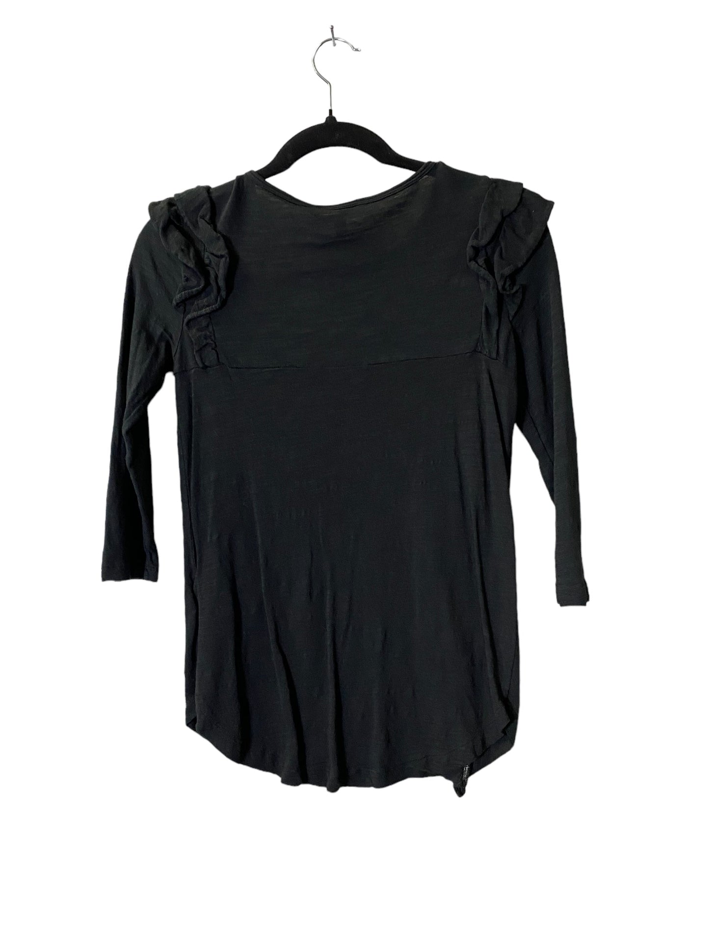 Top 3/4 Sleeve By Banana Republic In Black, Size: Xs