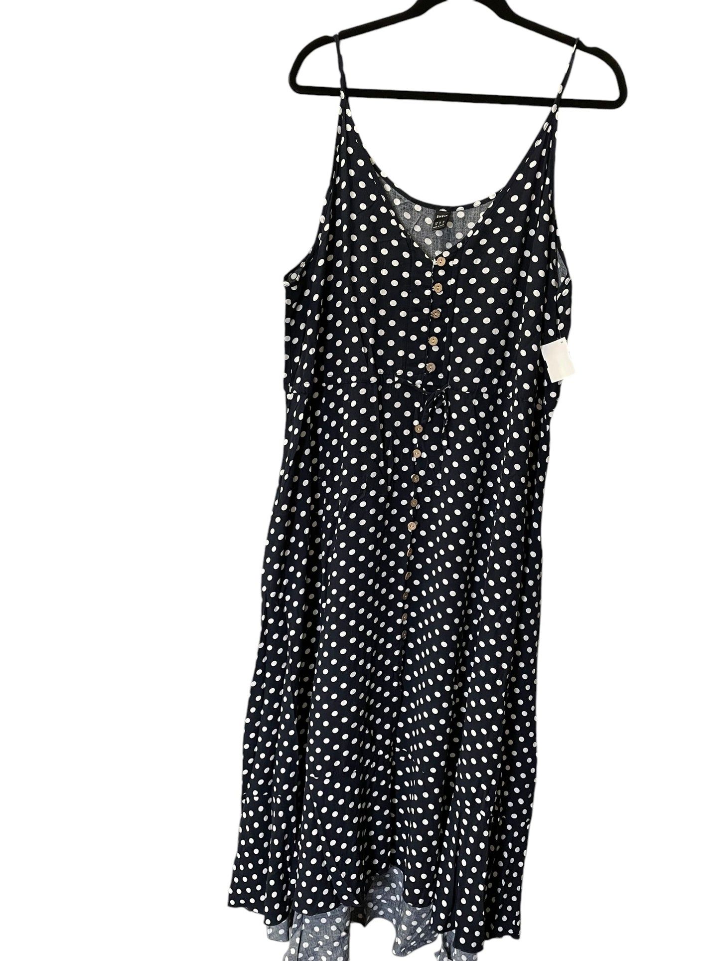 Dress Casual Maxi By Shein In Polkadot Pattern, Size: Xl