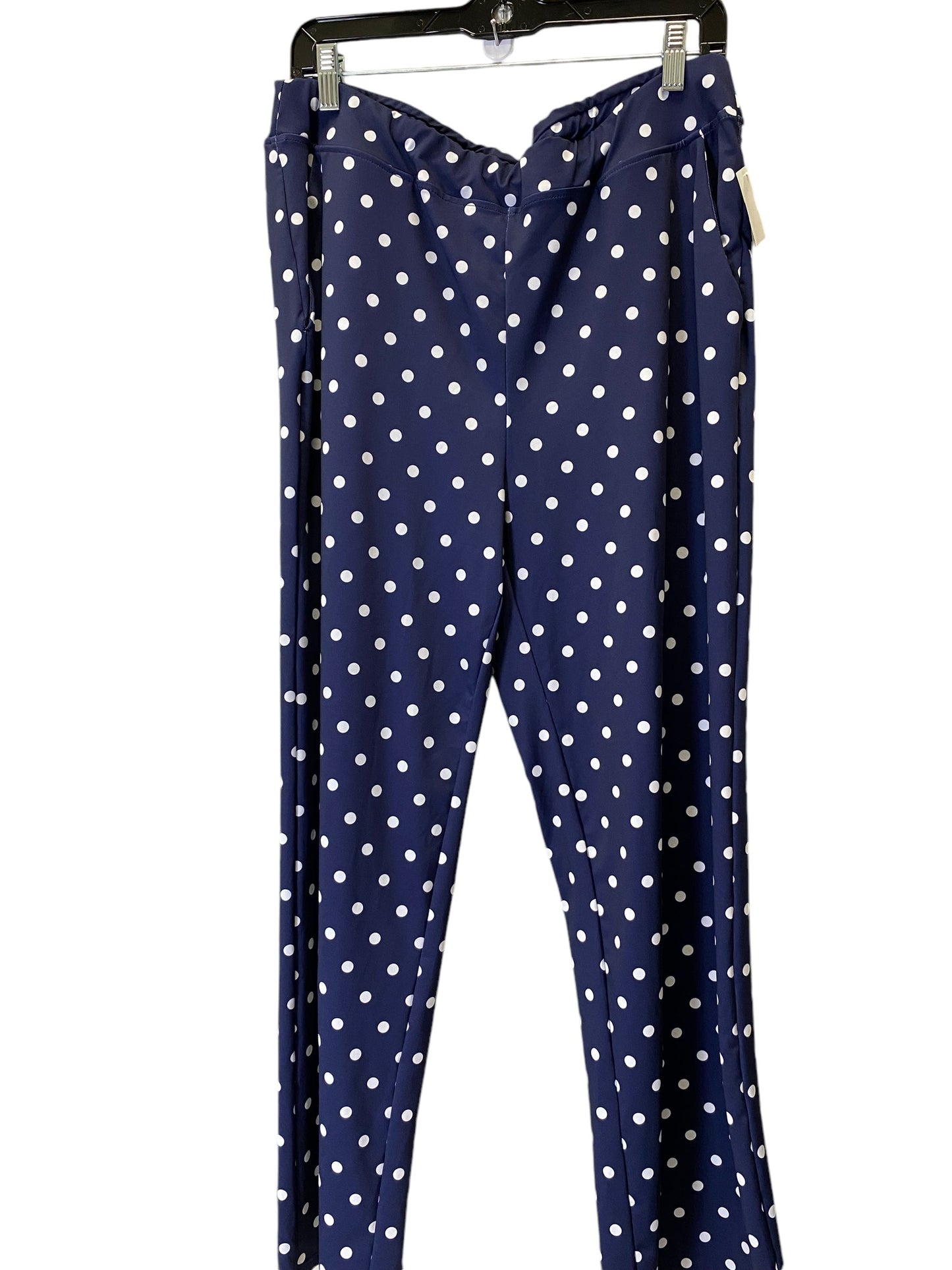 Pants Lounge By Lands End In Polkadot Pattern, Size: 14