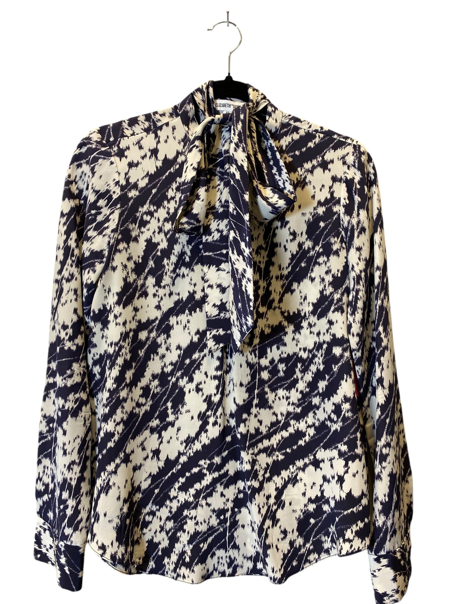 Top Long Sleeve By Elizabeth And James In Blue & White, Size: Xs