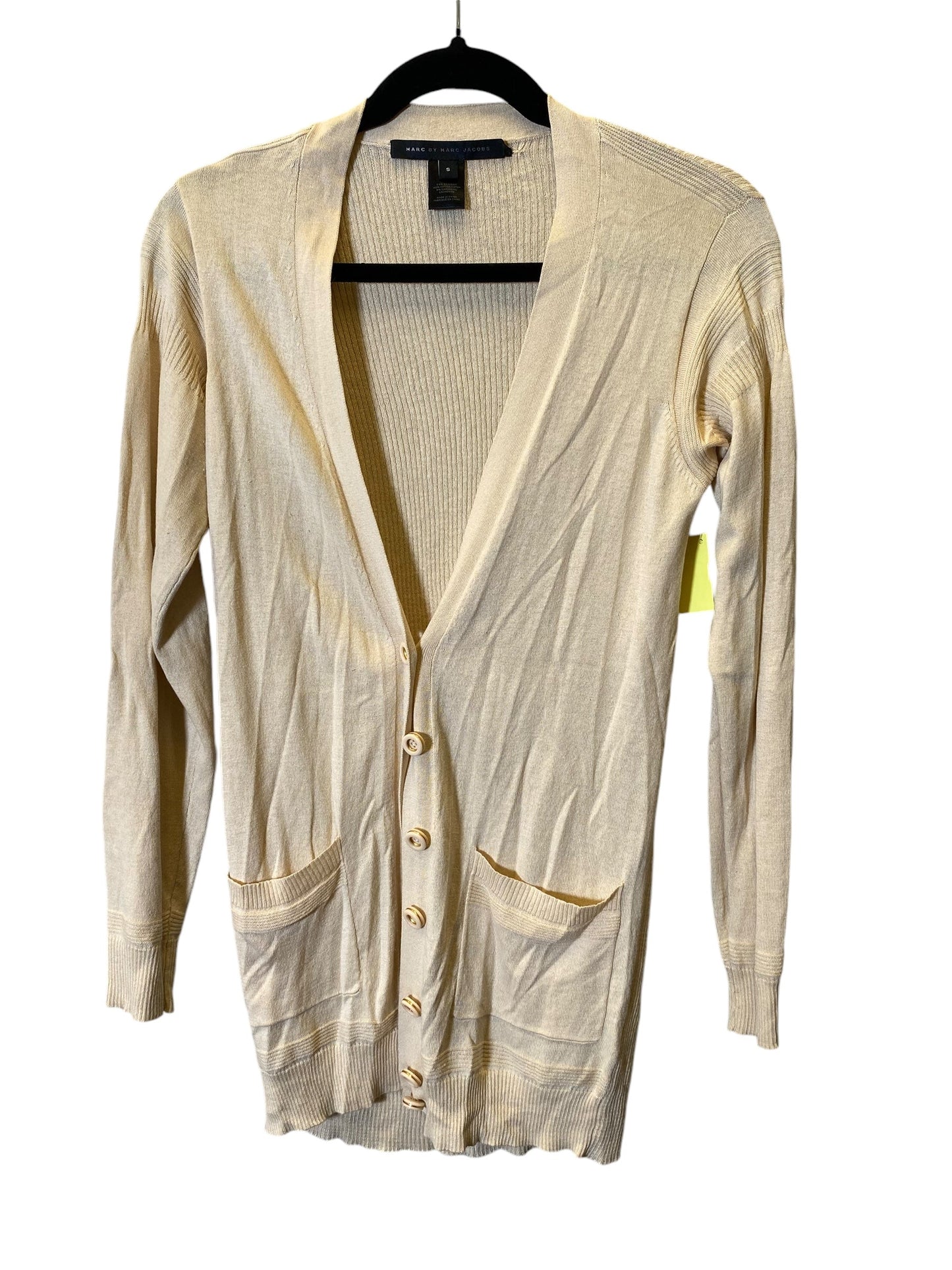 Cardigan Designer By Marc By Marc Jacobs In Cream, Size: S