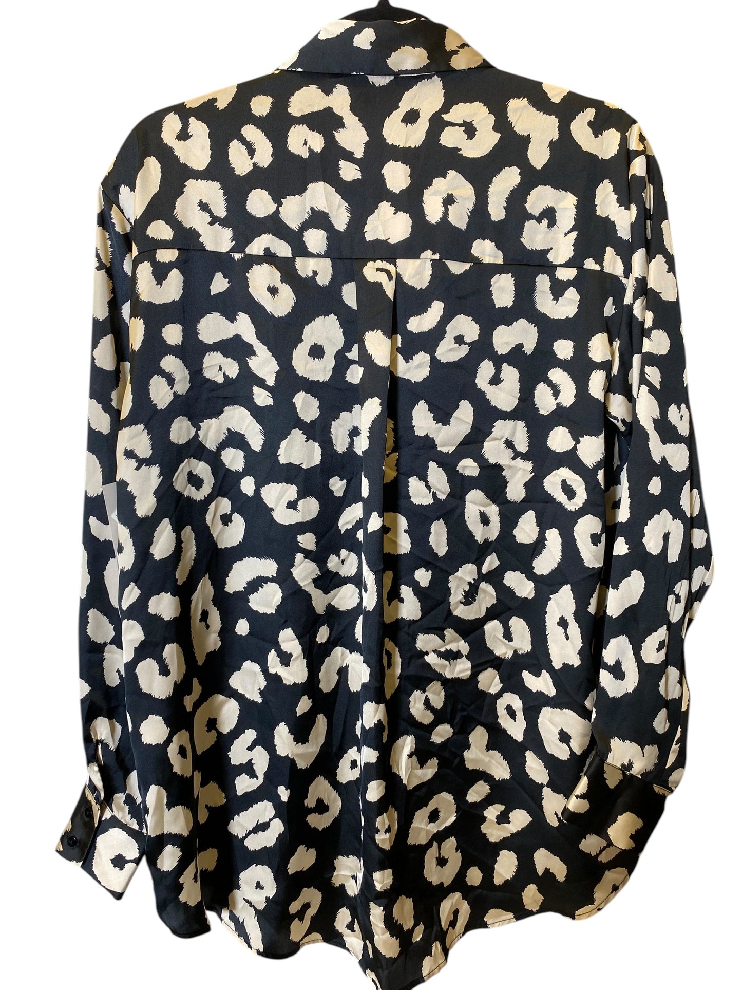 Blouse Long Sleeve By Zara In Animal Print, Size: M