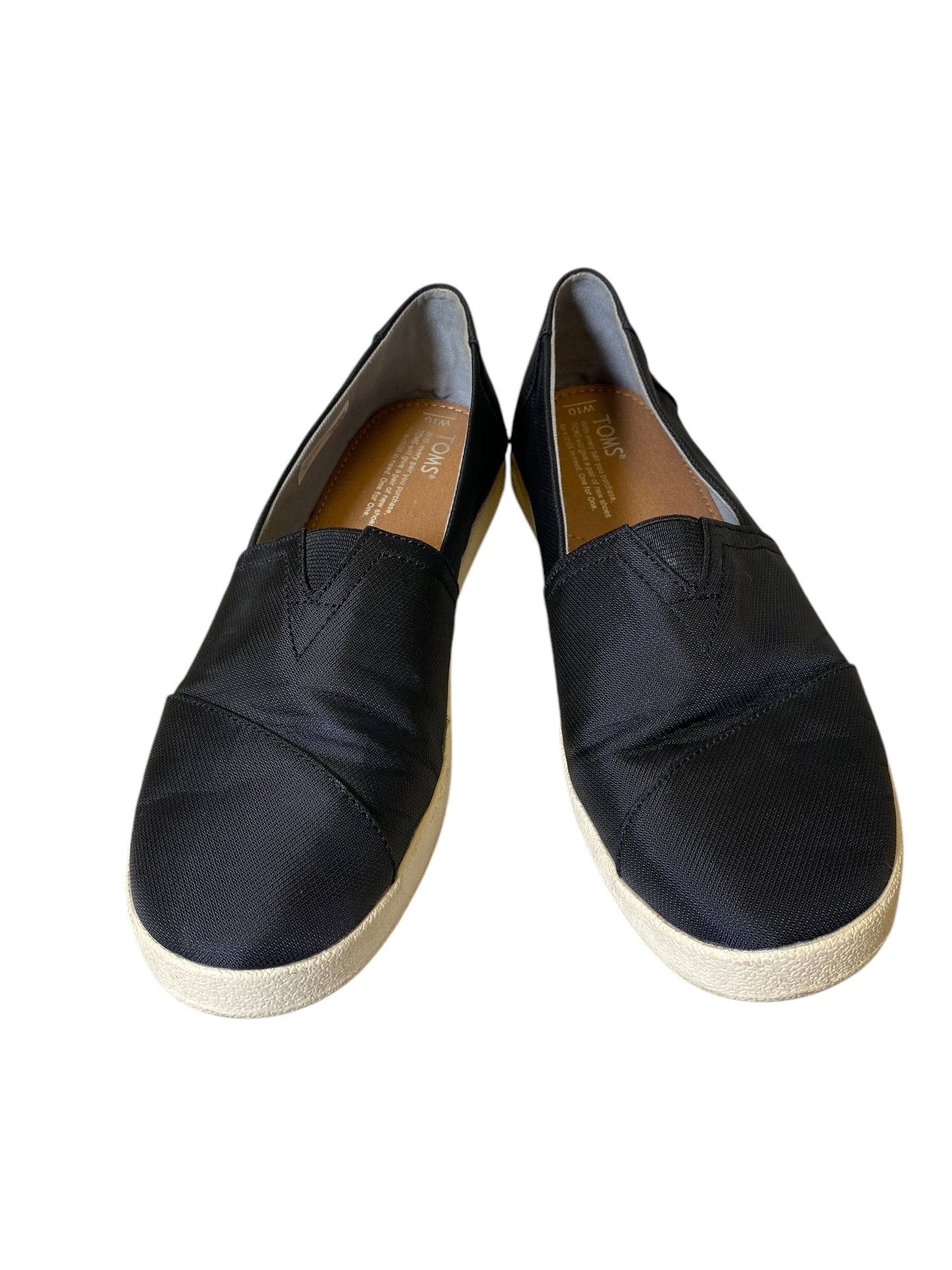 Shoes Flats By Toms In Black, Size: 10