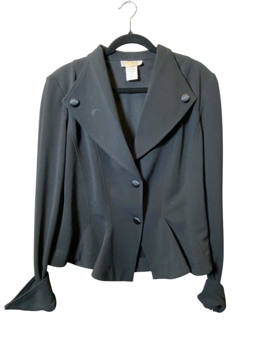 Blazer By Clothes Mentor In Black, Size: 16