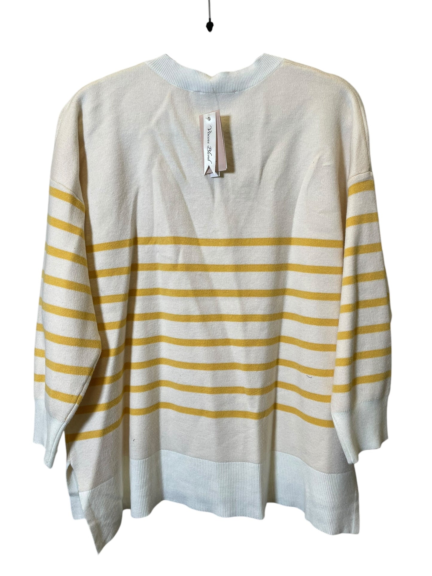 Sweater By Philosophy In Striped Pattern, Size: 2x