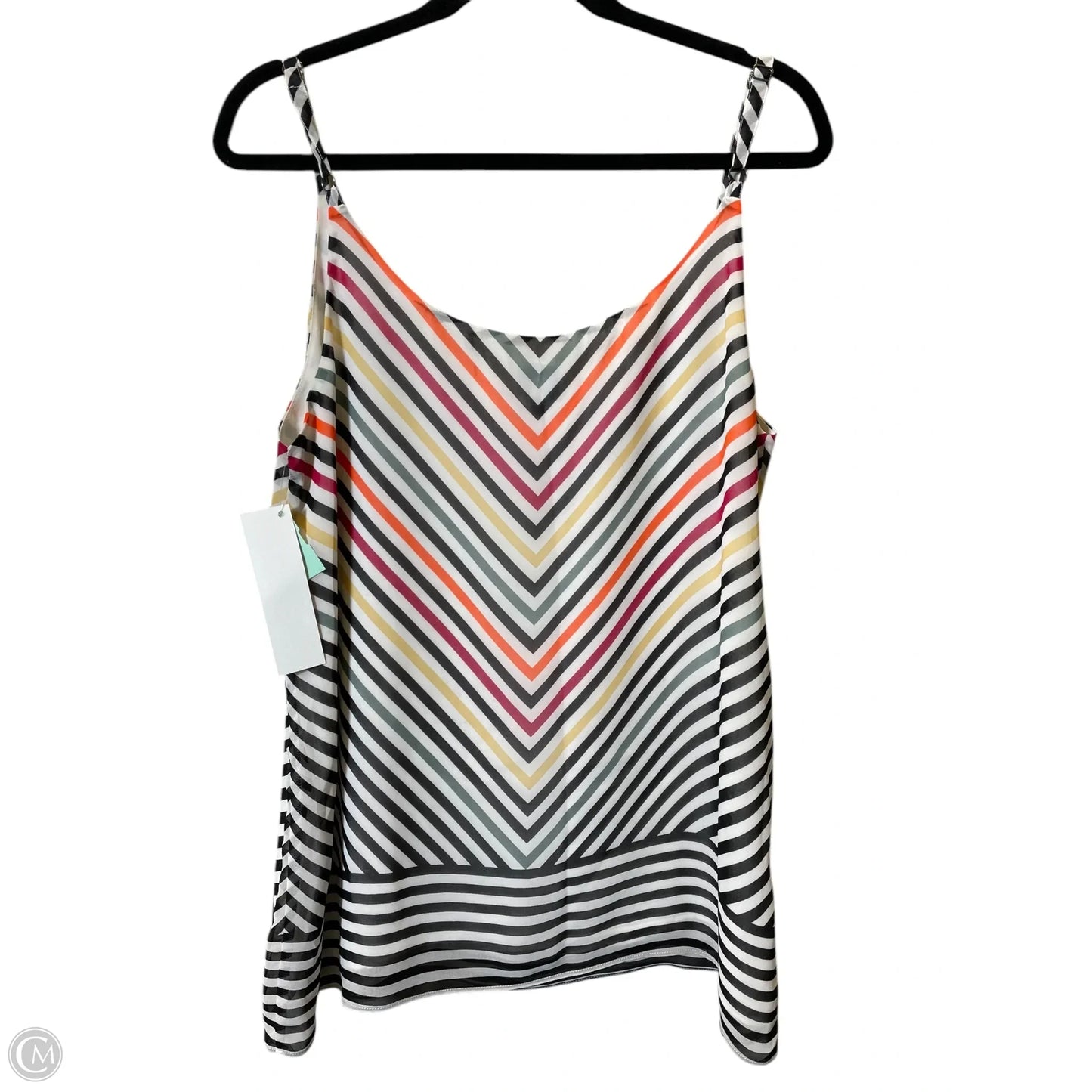 Top Sleeveless By Cabi In Multi-colored, Size: L