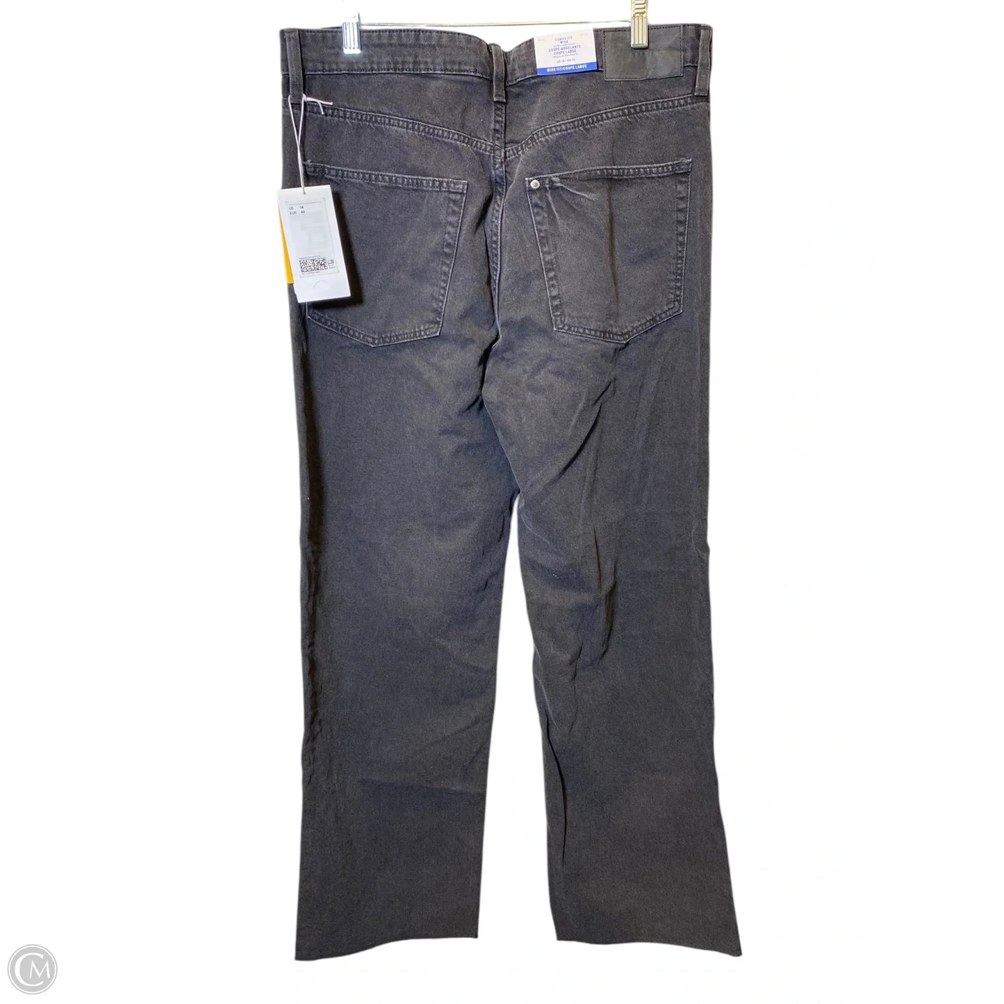 Jeans Straight By H&m In Grey, Size: 14
