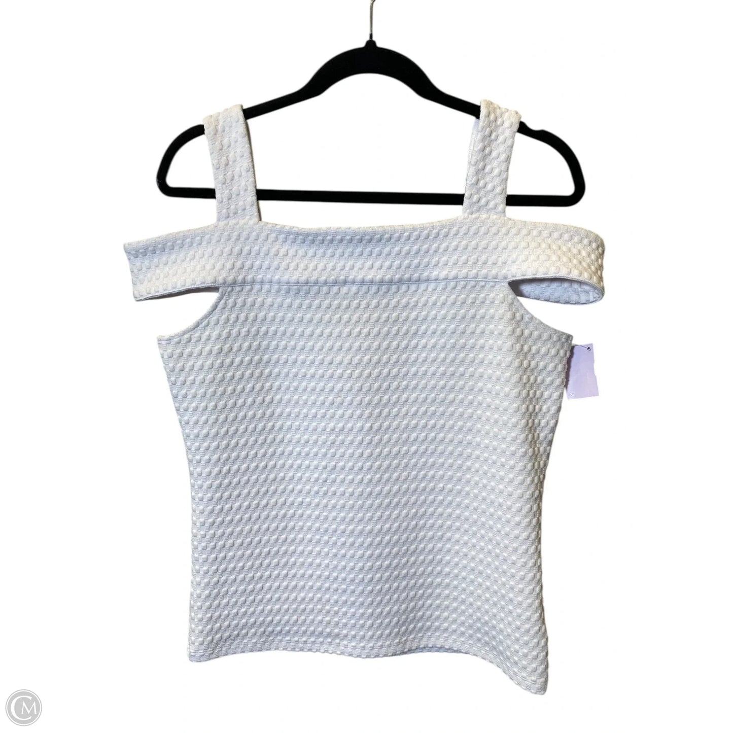 Top Sleeveless Designer By Michael Kors In White, Size: M