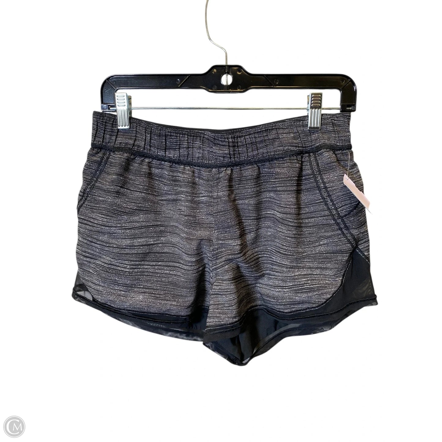 Athletic Shorts By Lululemon In Black & White, Size: 8