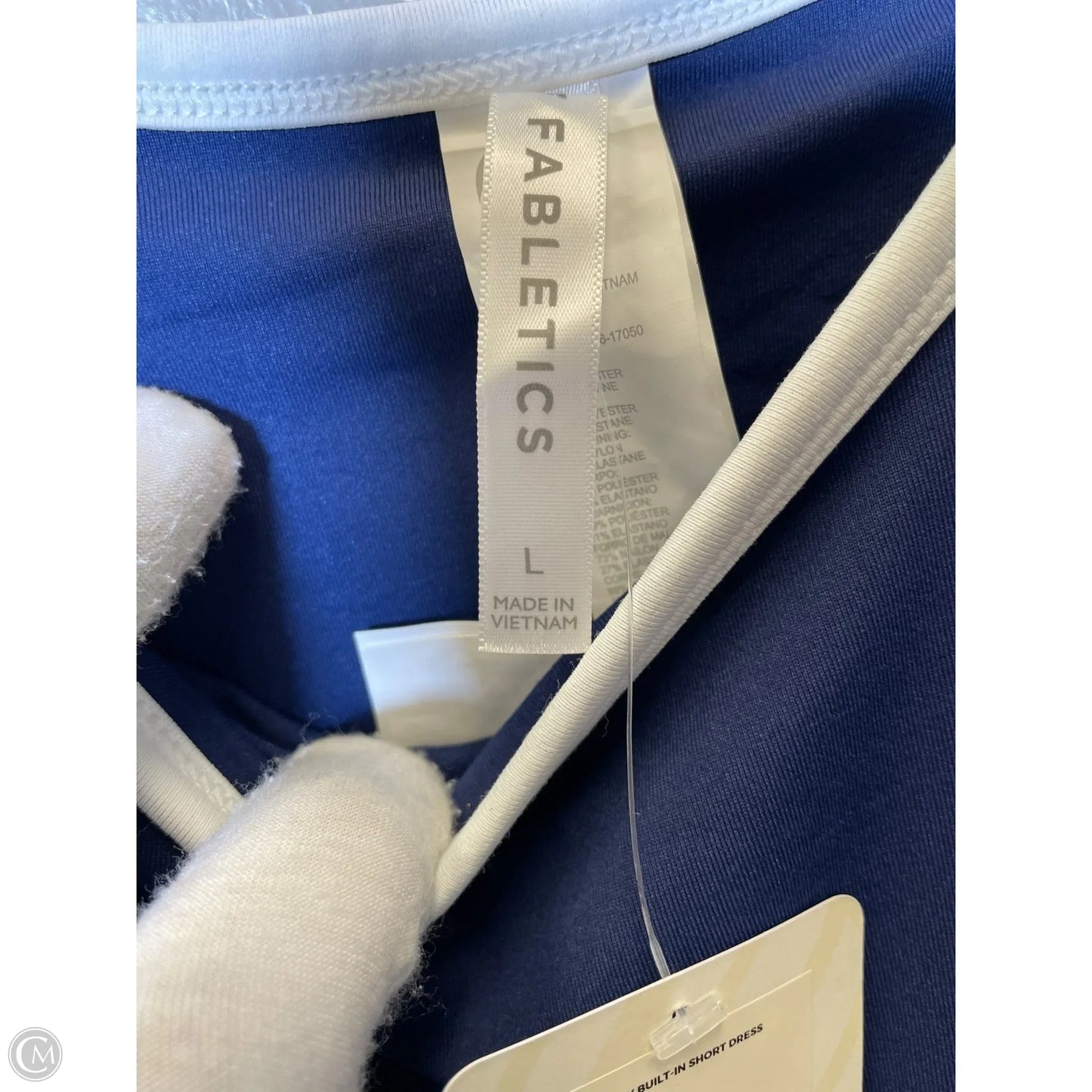 Athletic Dress By Fabletics In Navy, Size: L