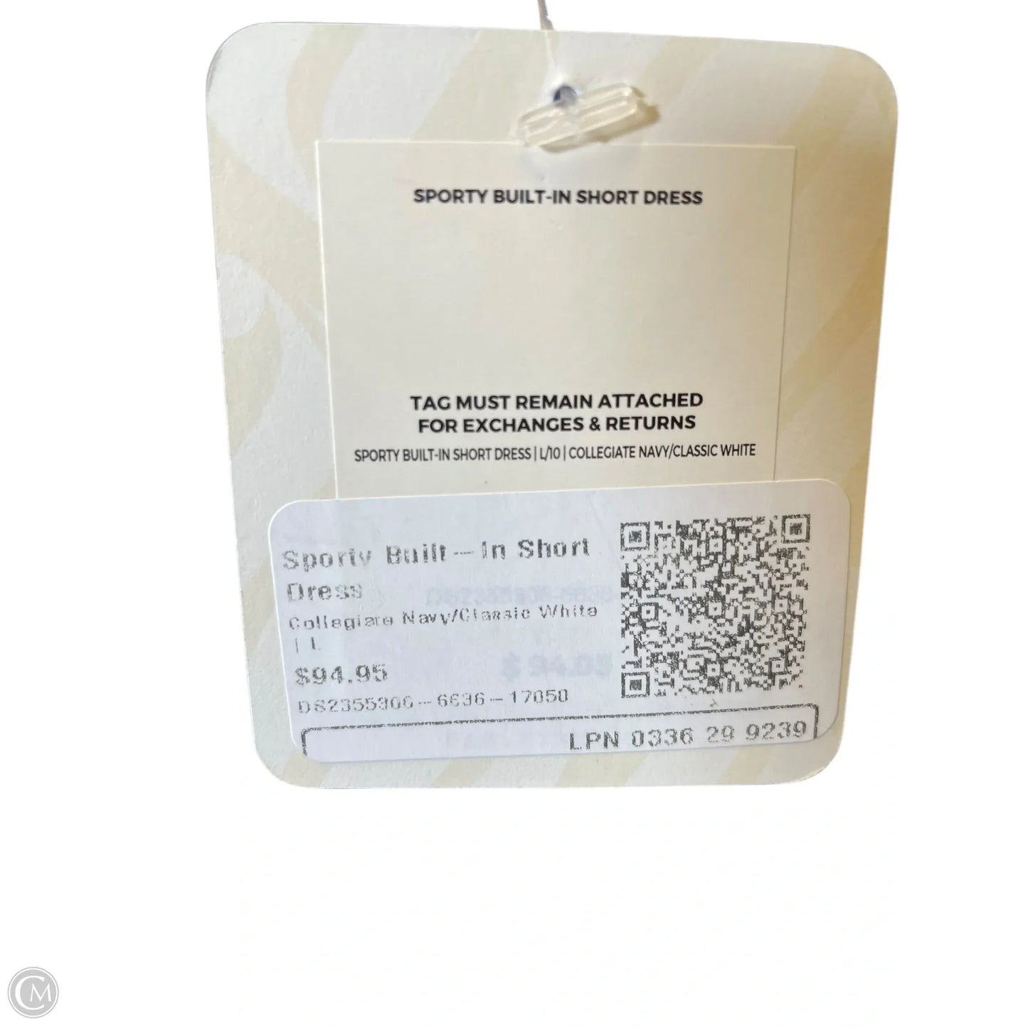 Athletic Dress By Fabletics In Navy, Size: L