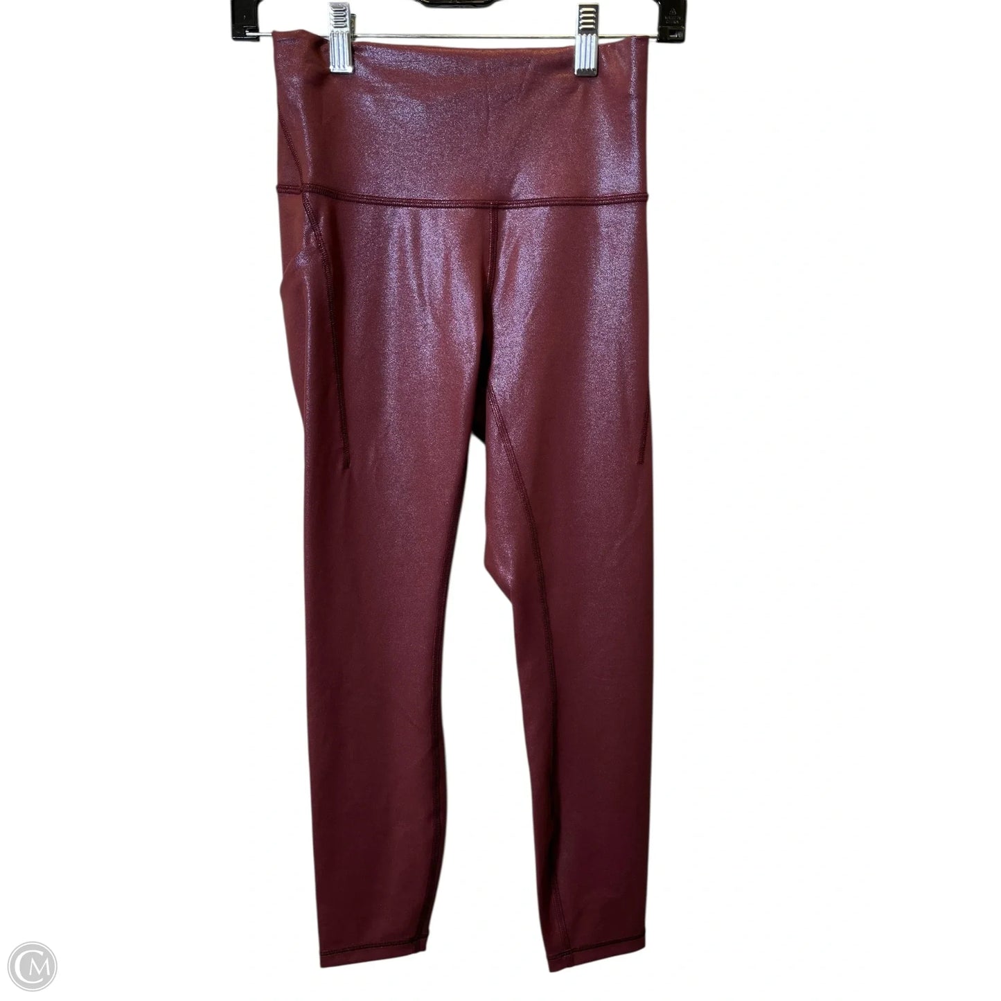 Athletic Leggings By Lululemon In Maroon, Size: 6