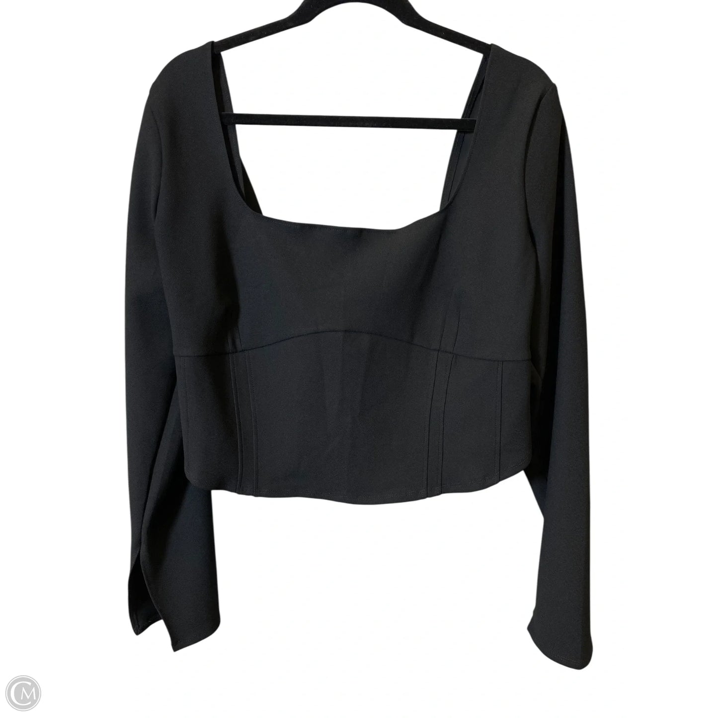 Top Long Sleeve By Abercrombie And Fitch In Black, Size: Xxl