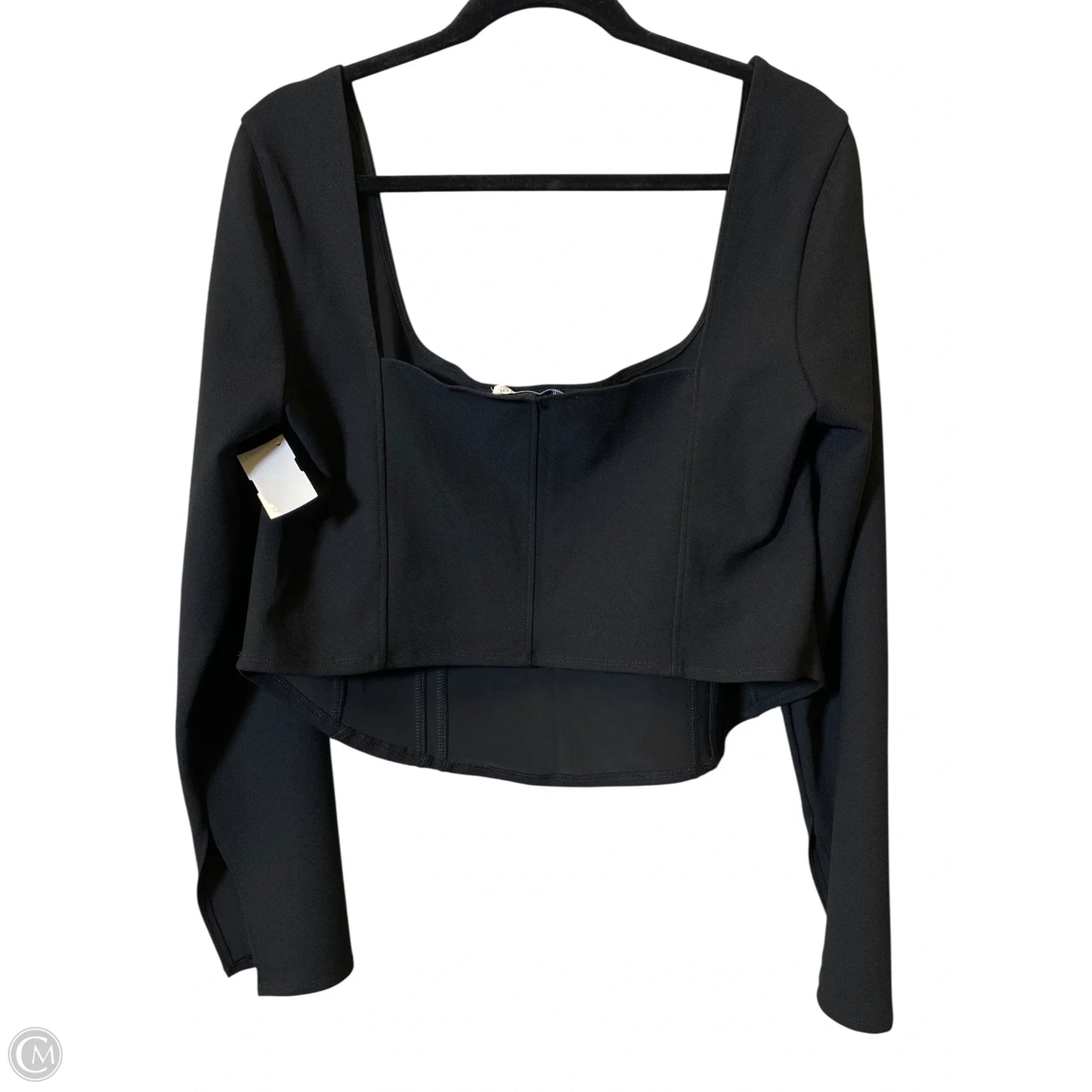 Top Long Sleeve By Abercrombie And Fitch In Black, Size: Xxl