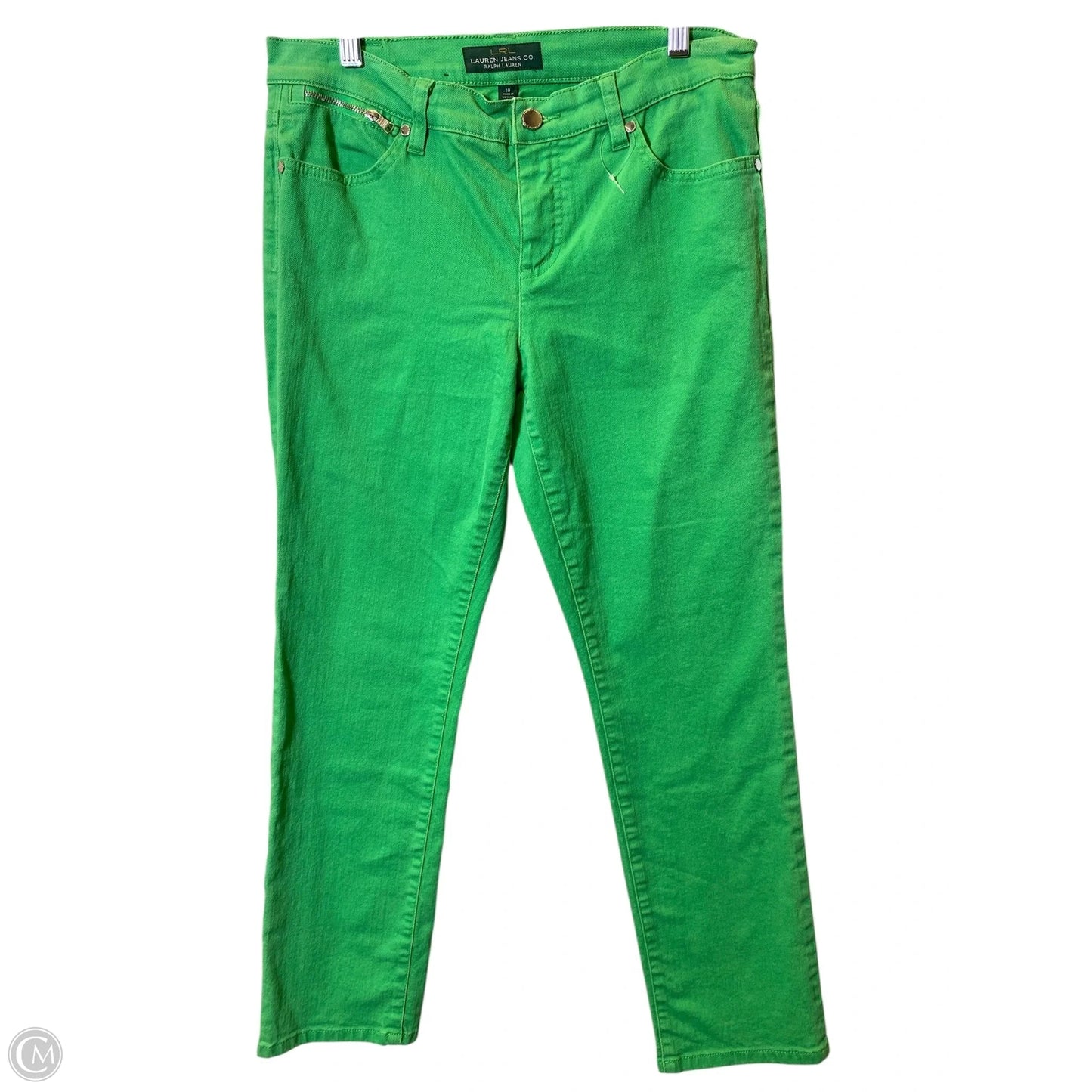Jeans Straight By Ralph Lauren In Green, Size: 10