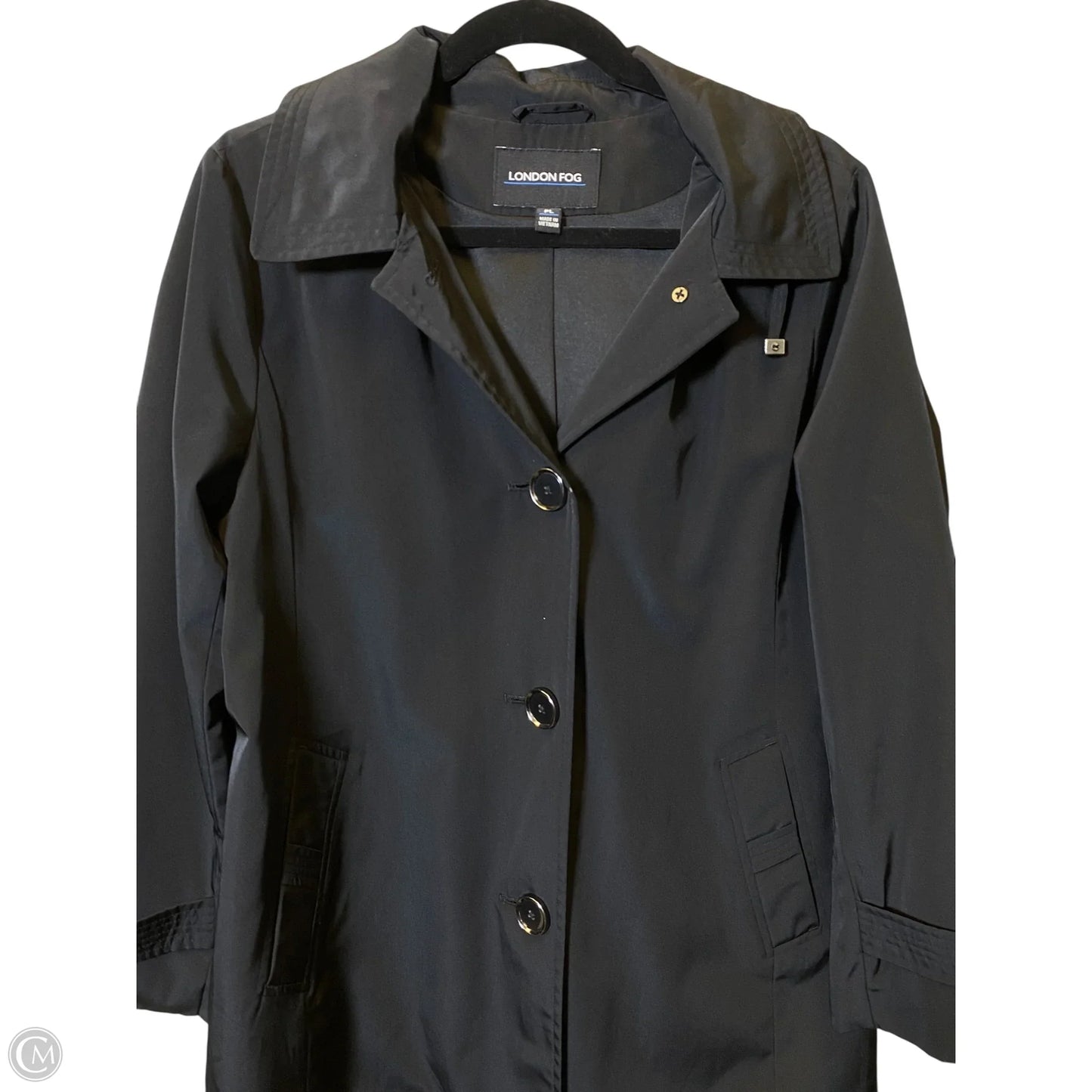 Jacket Moto By London Fog In Black, Size: Lp