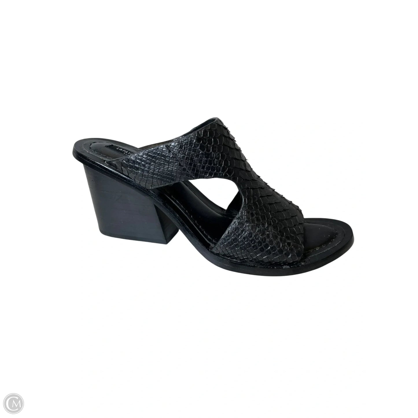 Sandals Designer By Lafayette 148 In Black, Size: 8