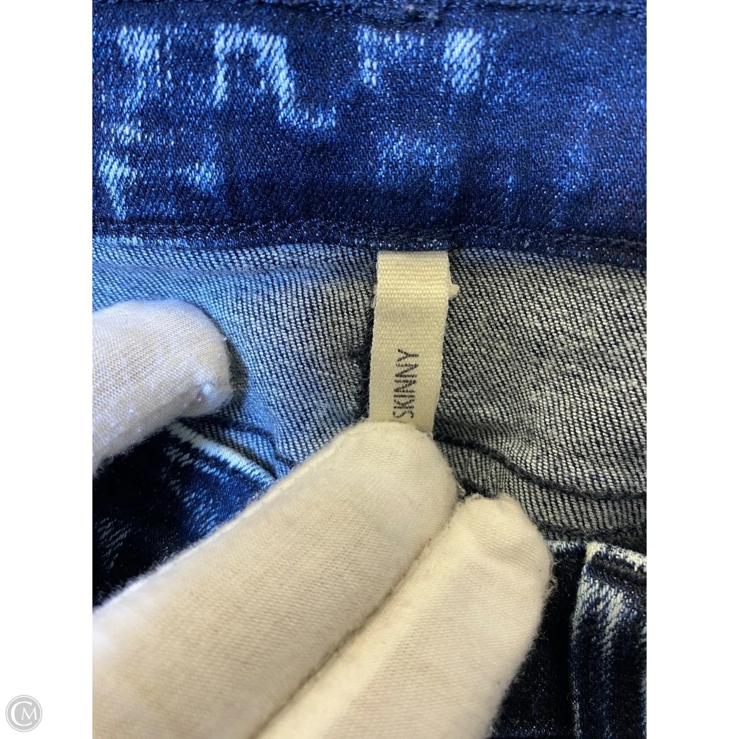 Jeans Skinny By Rag And Bone In Blue Denim, Size: 4