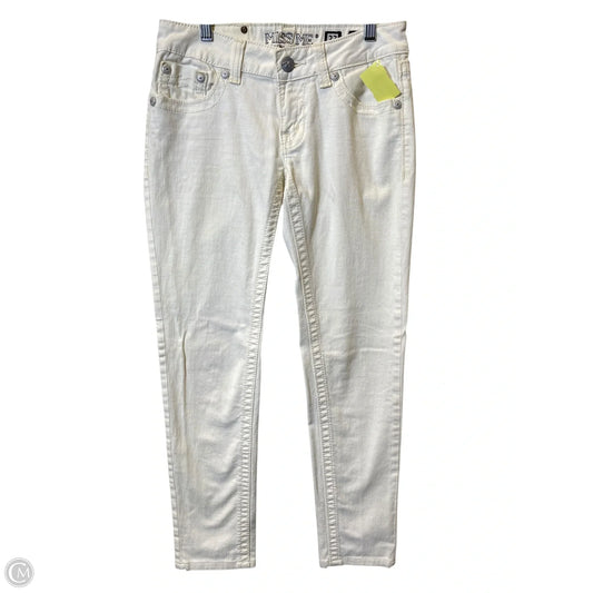 Jeans Skinny By Miss Me In White, Size: 4
