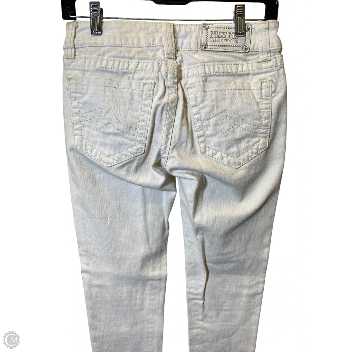 Jeans Skinny By Miss Me In White, Size: 4