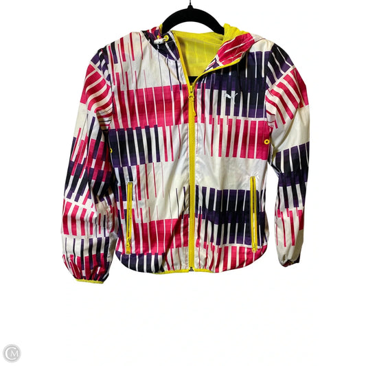 Jacket Windbreaker By Puma In Multi-colored, Size: S