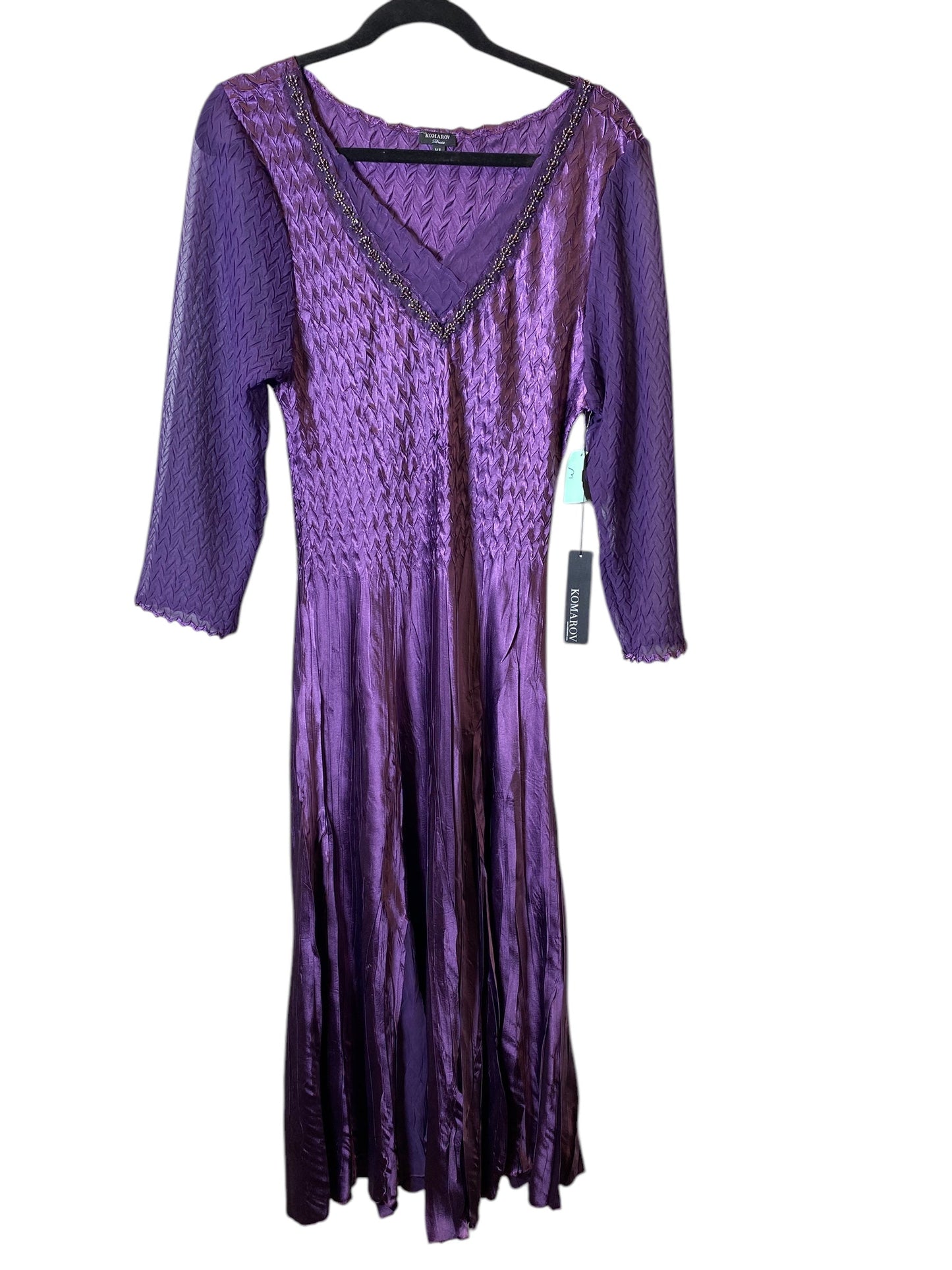 Dress Party Long By Komarov In Purple, Size: Xl