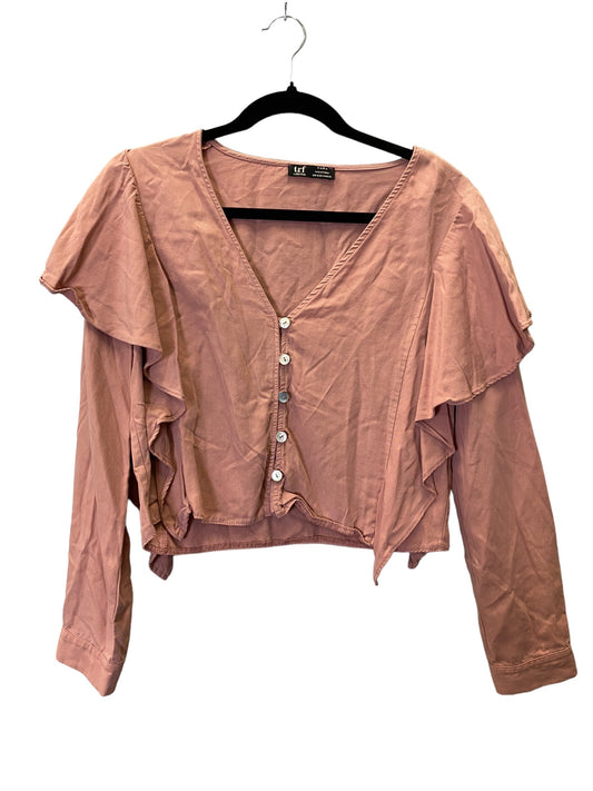 Mauve Blouse Long Sleeve Zara, Size S