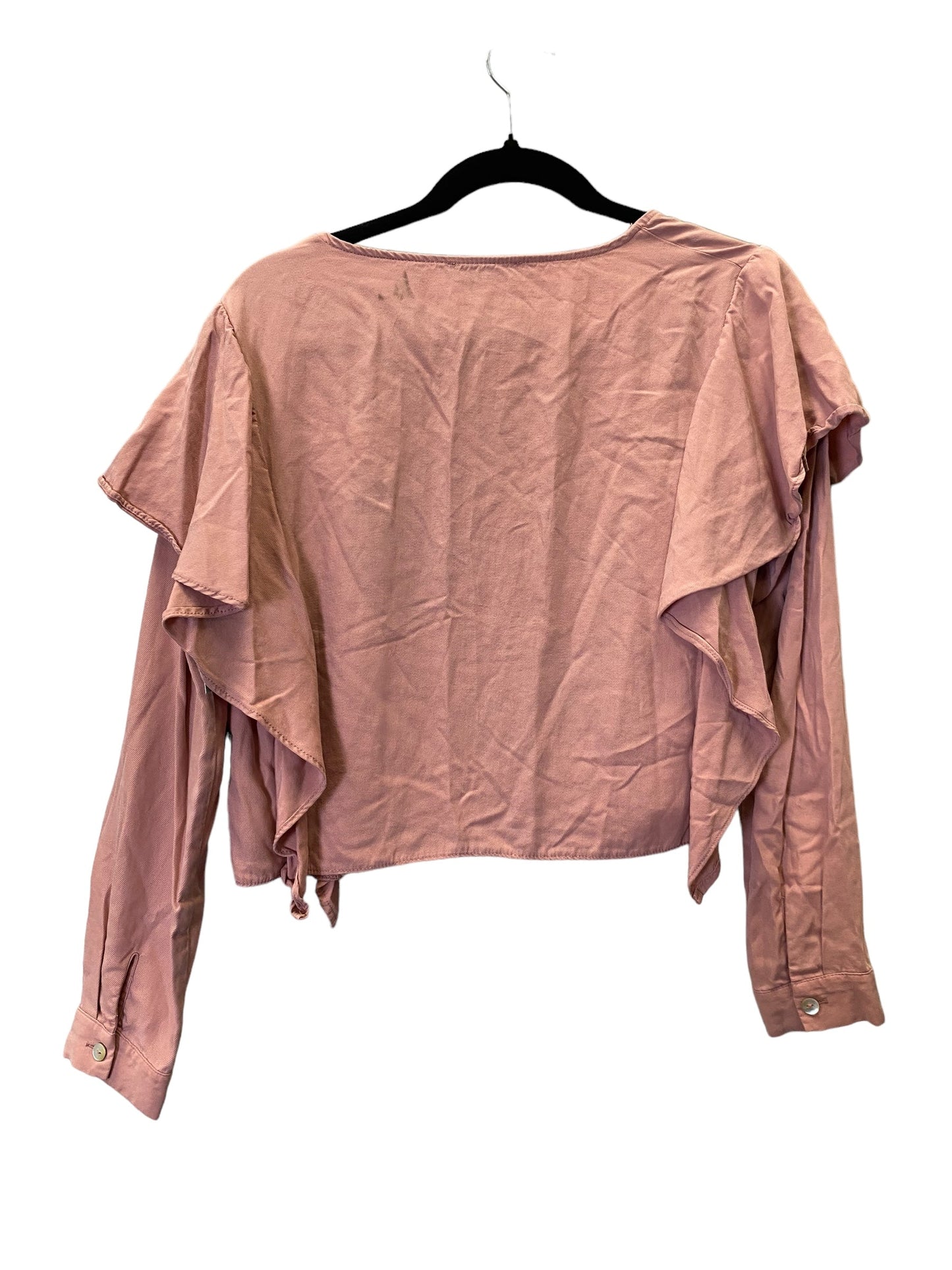 Mauve Blouse Long Sleeve Zara, Size S