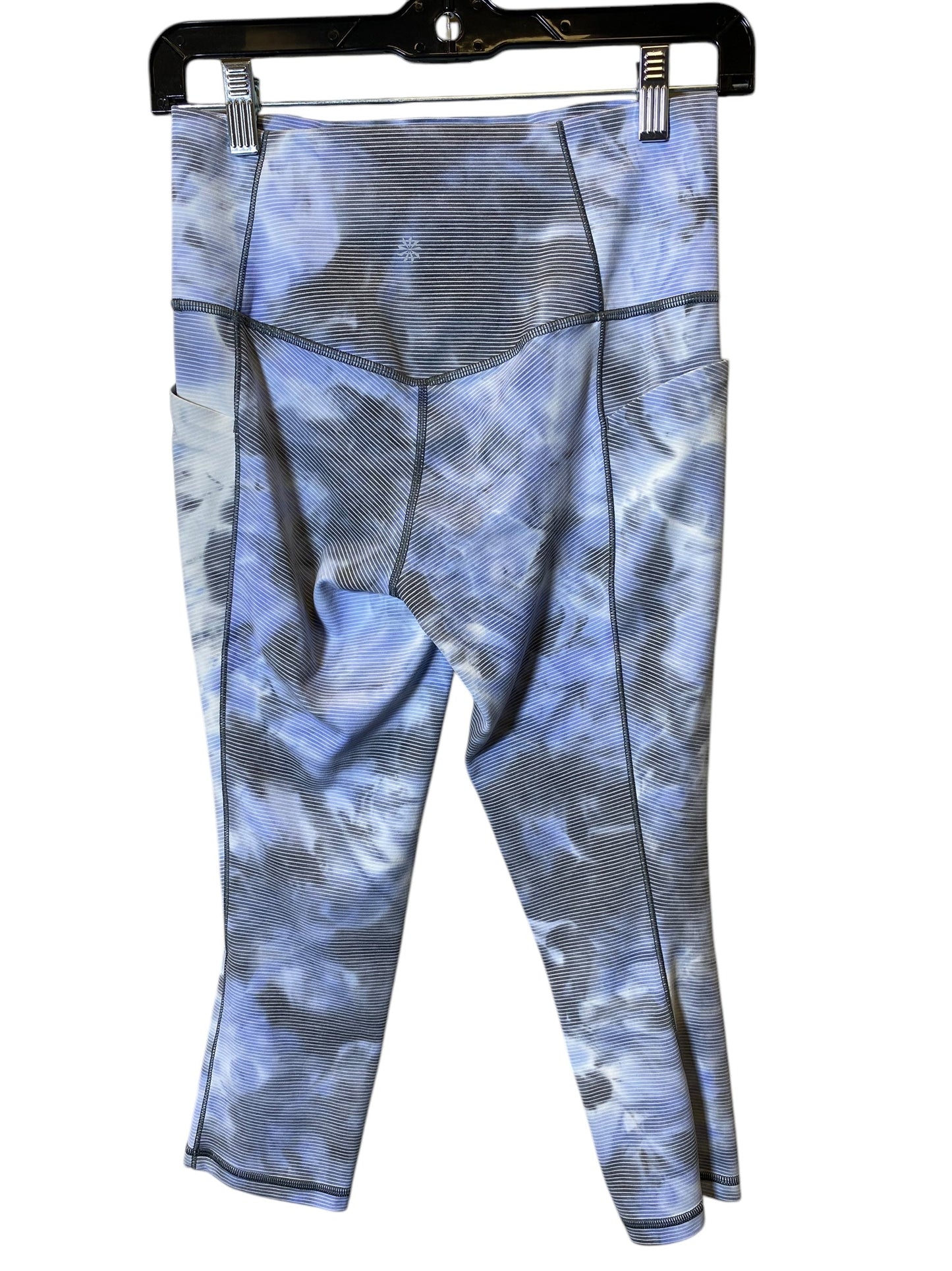 Athletic Capris By Athleta In Blue & Tan, Size: S