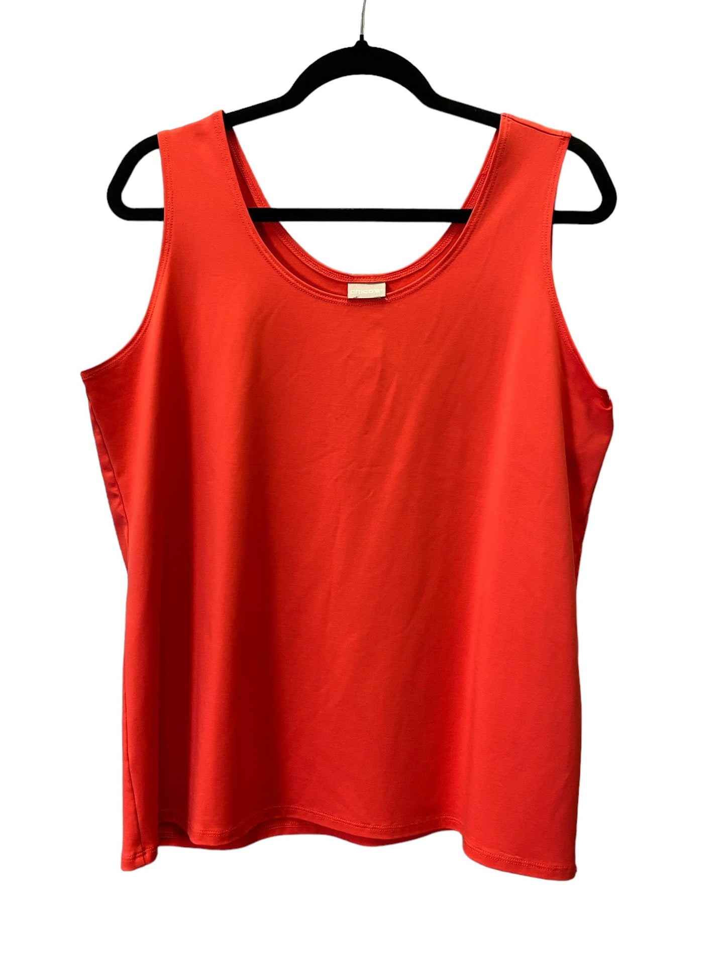 Red Top Sleeveless Chicos, Size L