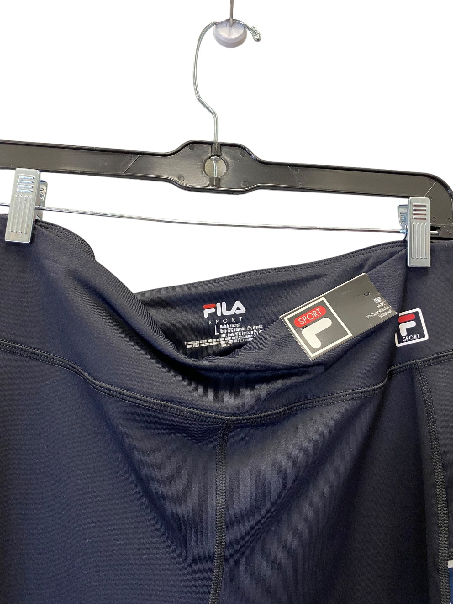 Athletic Capris By Fila In Black, Size: L