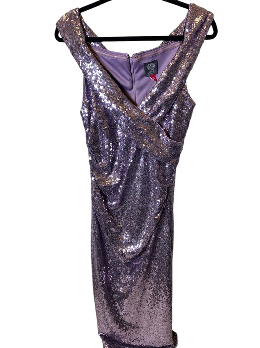 Dress Party Midi By Vince Camuto In Purple, Size: M