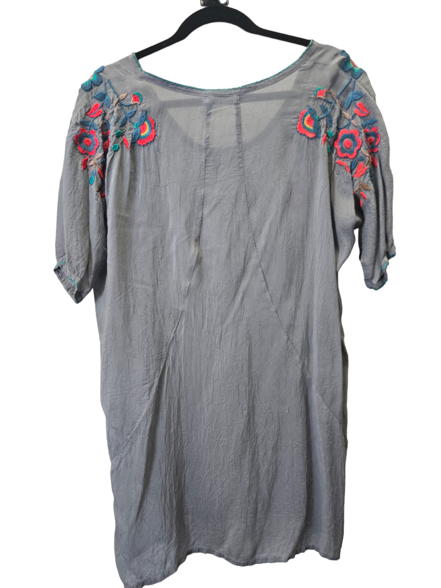 Grey Top Short Sleeve Johnny Was, Size Xs