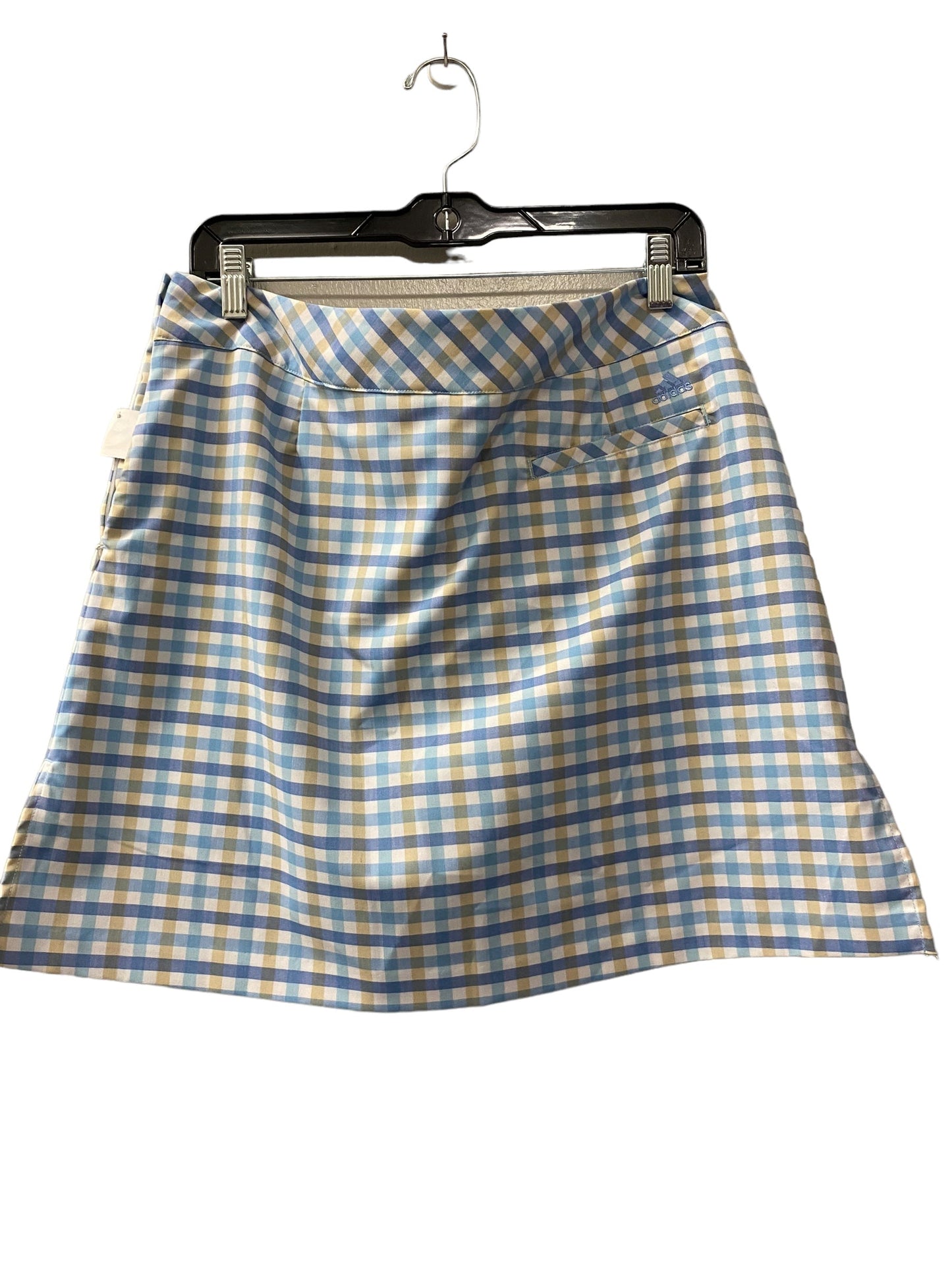 Skort By Adidas In Checkered Pattern, Size: 12