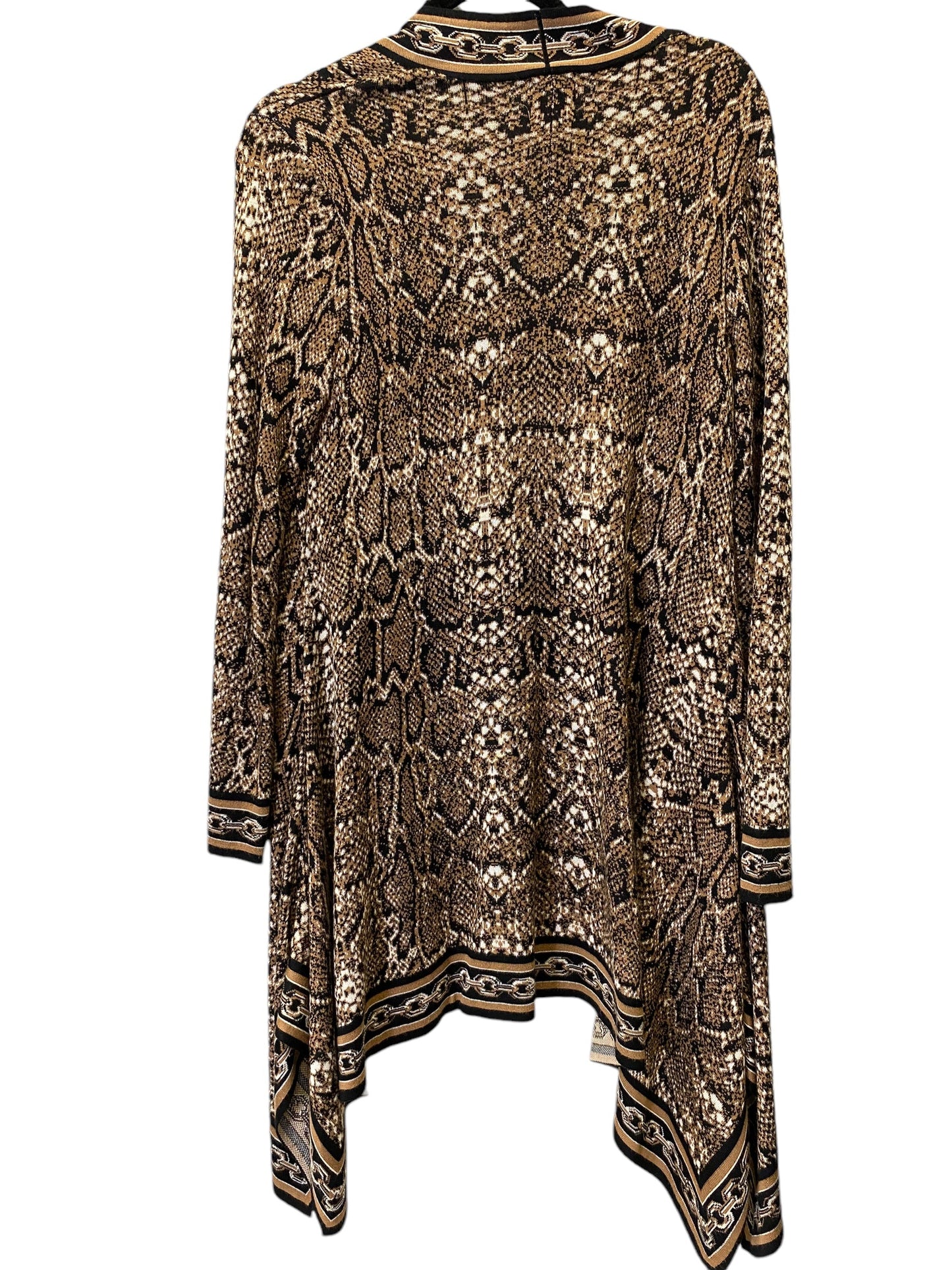 Cardigan By Ruby Rd In Snakeskin Print, Size: S