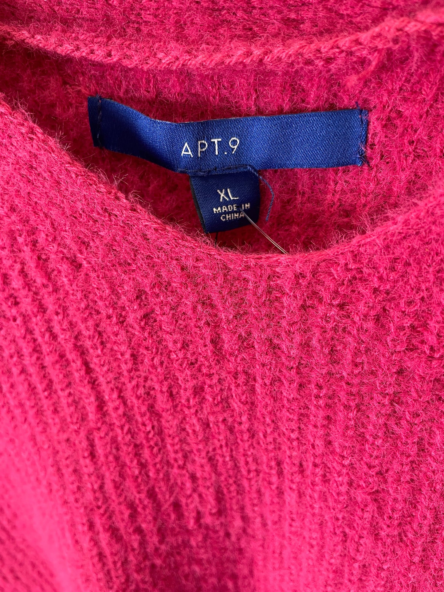 Sweater By Apt 9 In Pink, Size: Xl