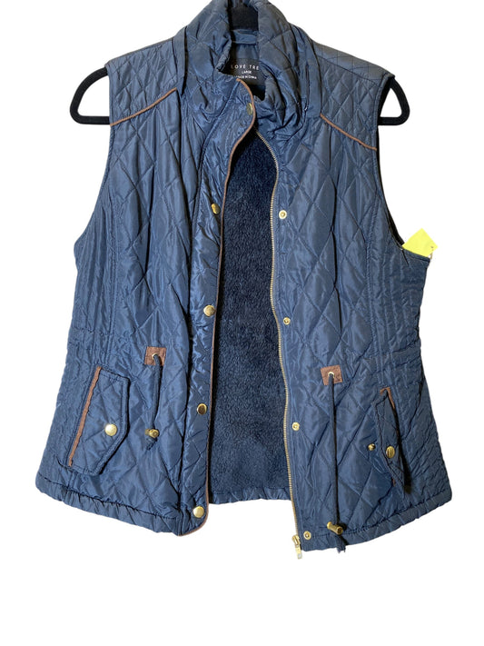 Vest Puffer & Quilted By Love Tree In Navy, Size: L