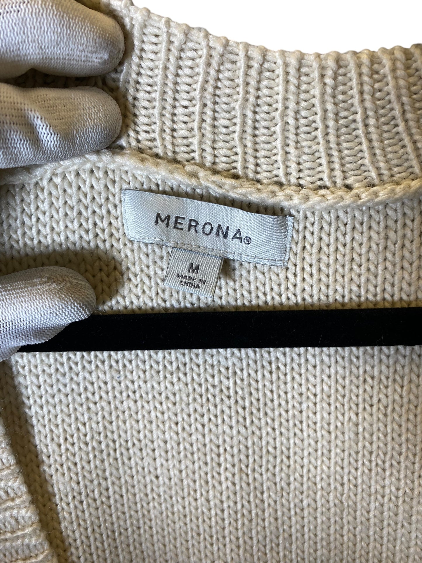 Sweater By Merona In Beige, Size: M