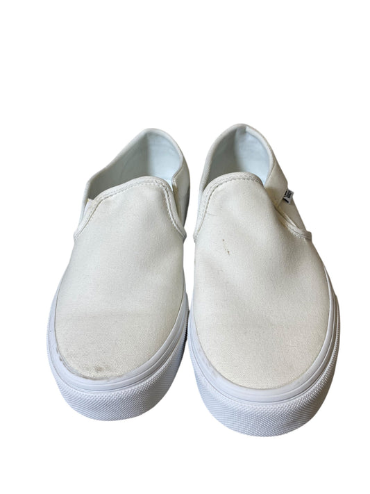 Shoes Flats By Vans In White, Size: 8