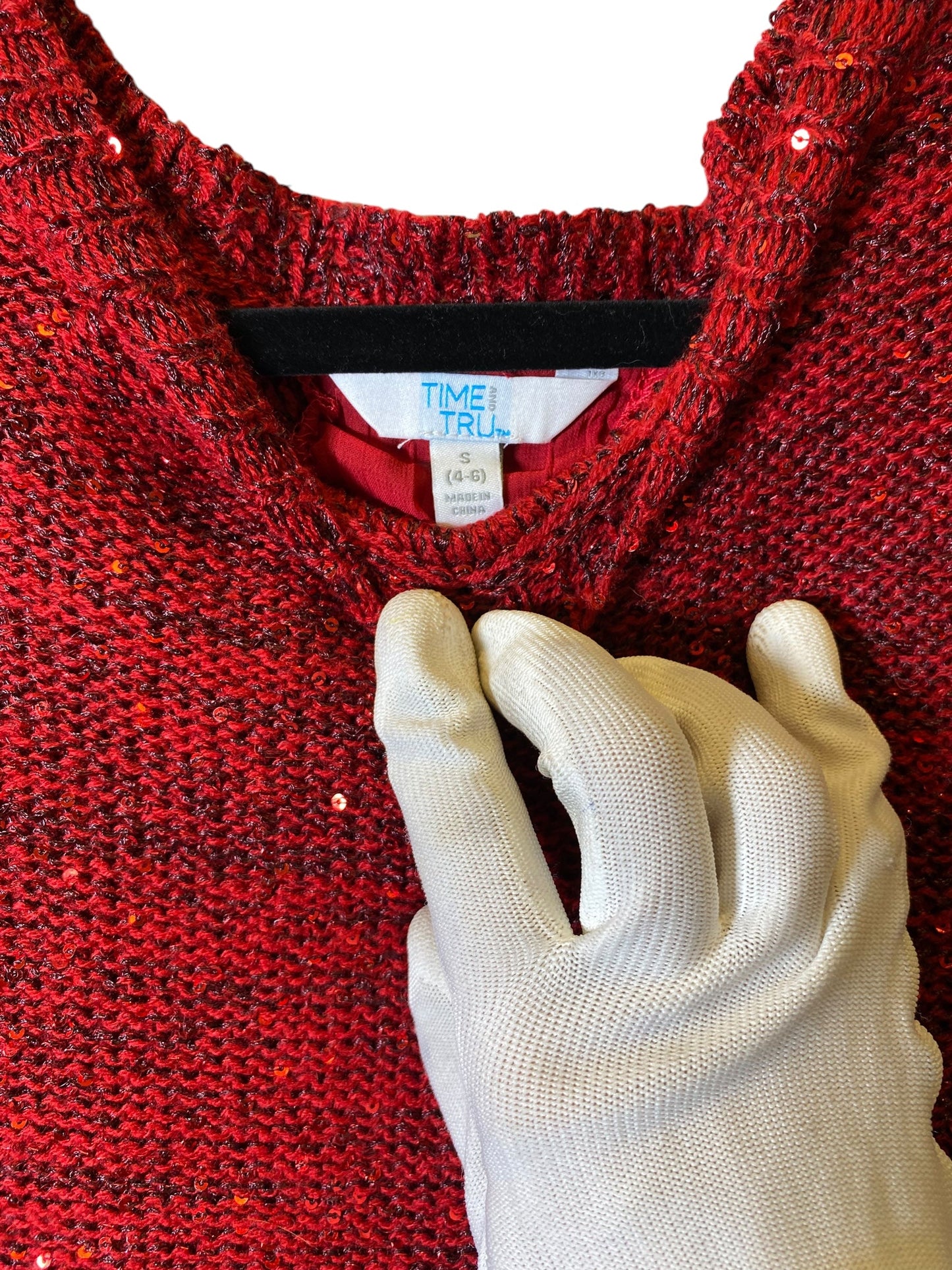 Sweater By Time And Tru In Red, Size: S