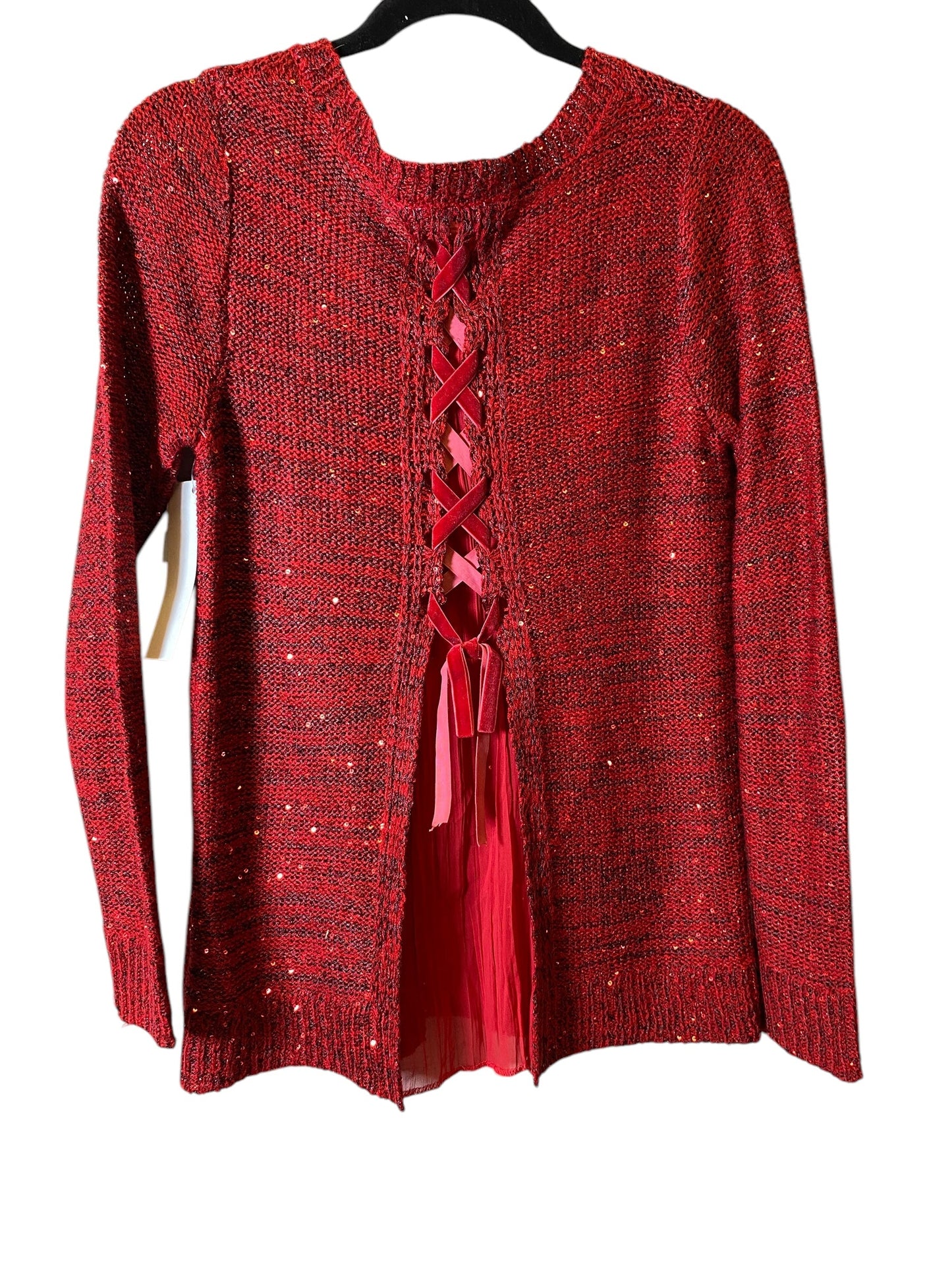 Sweater By Time And Tru In Red, Size: S