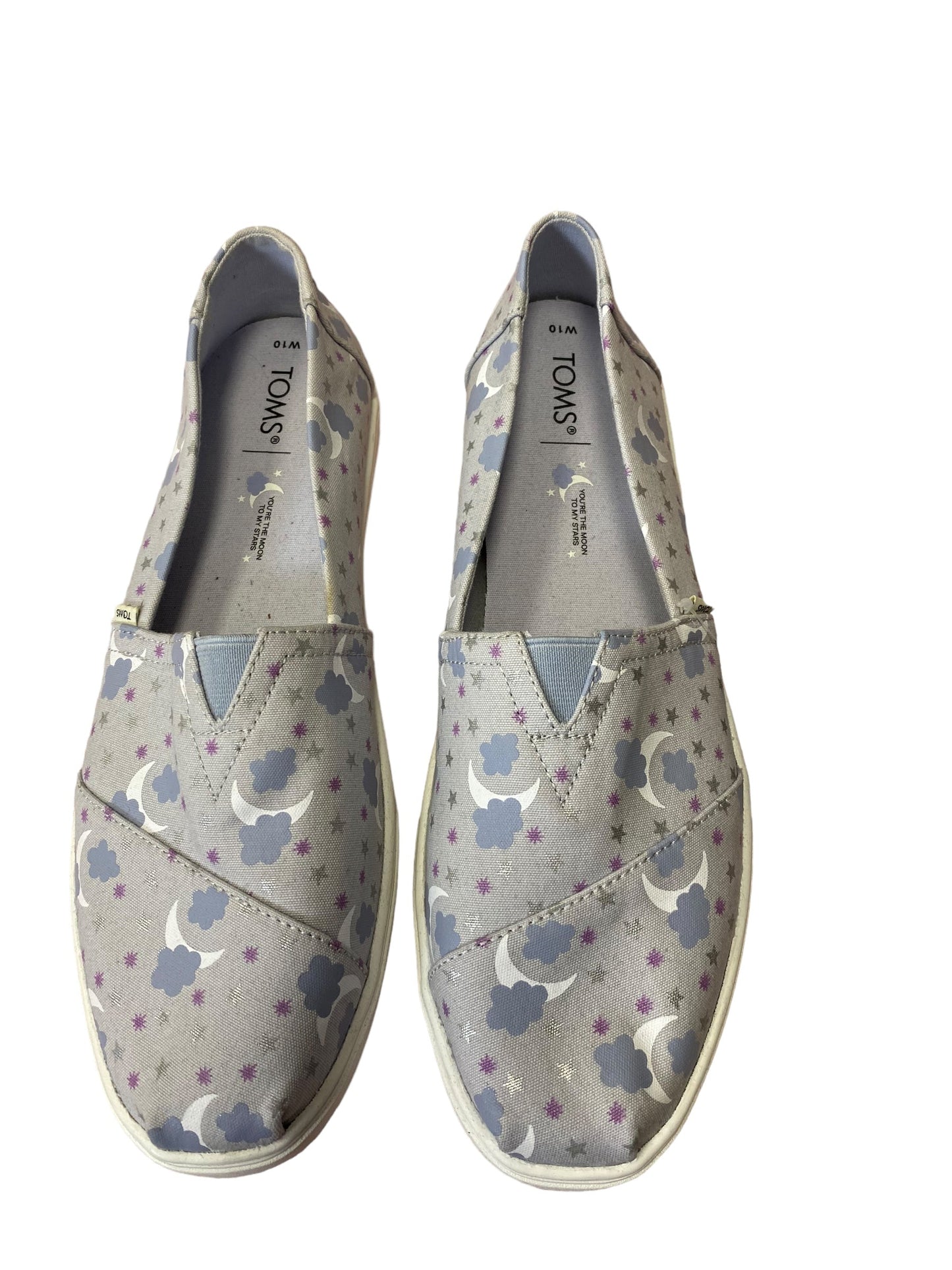 Shoes Flats By Toms In Grey, Size: 10