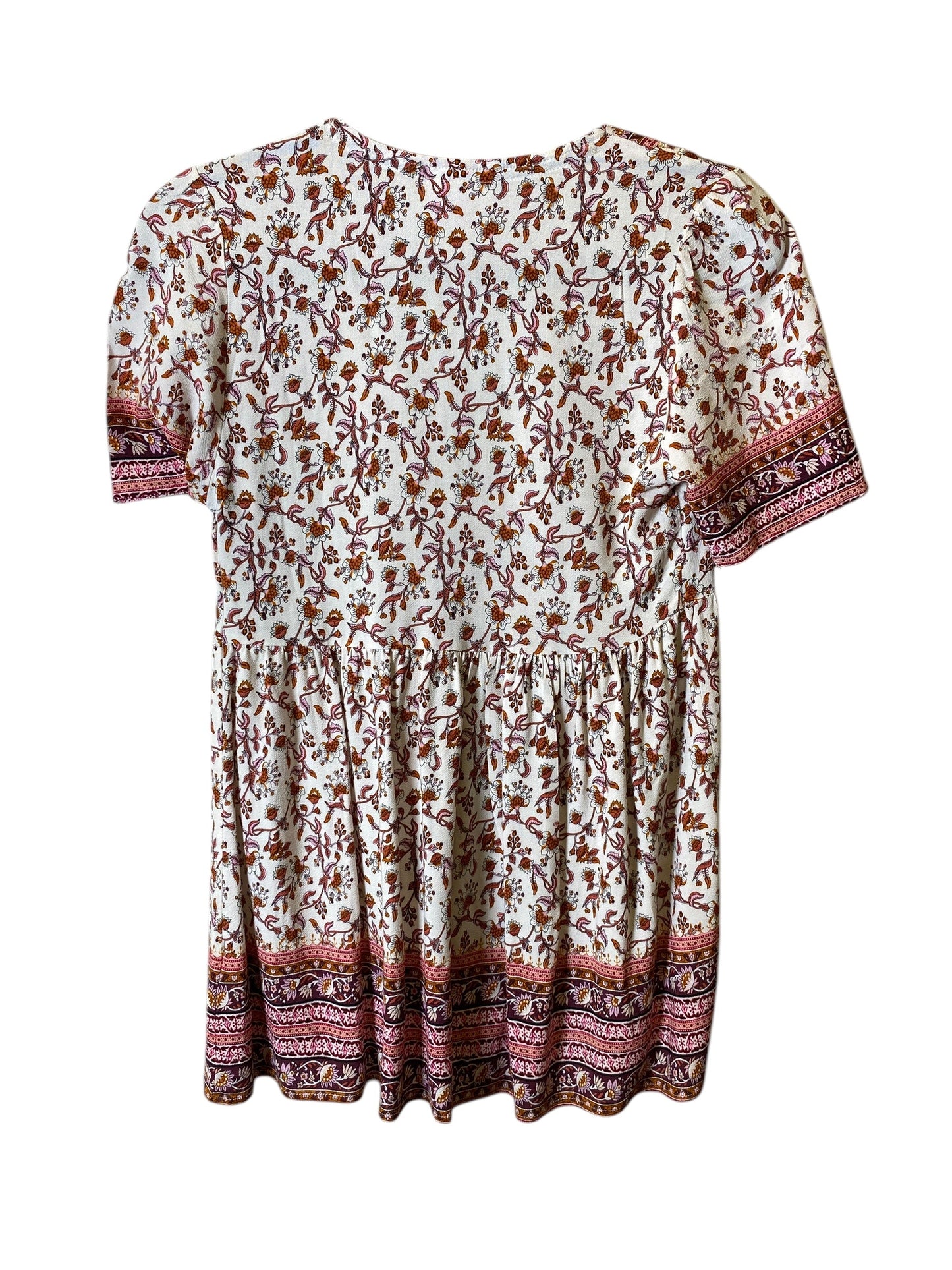 Blouse Short Sleeve By Knox Rose In Multi-colored, Size: Xs