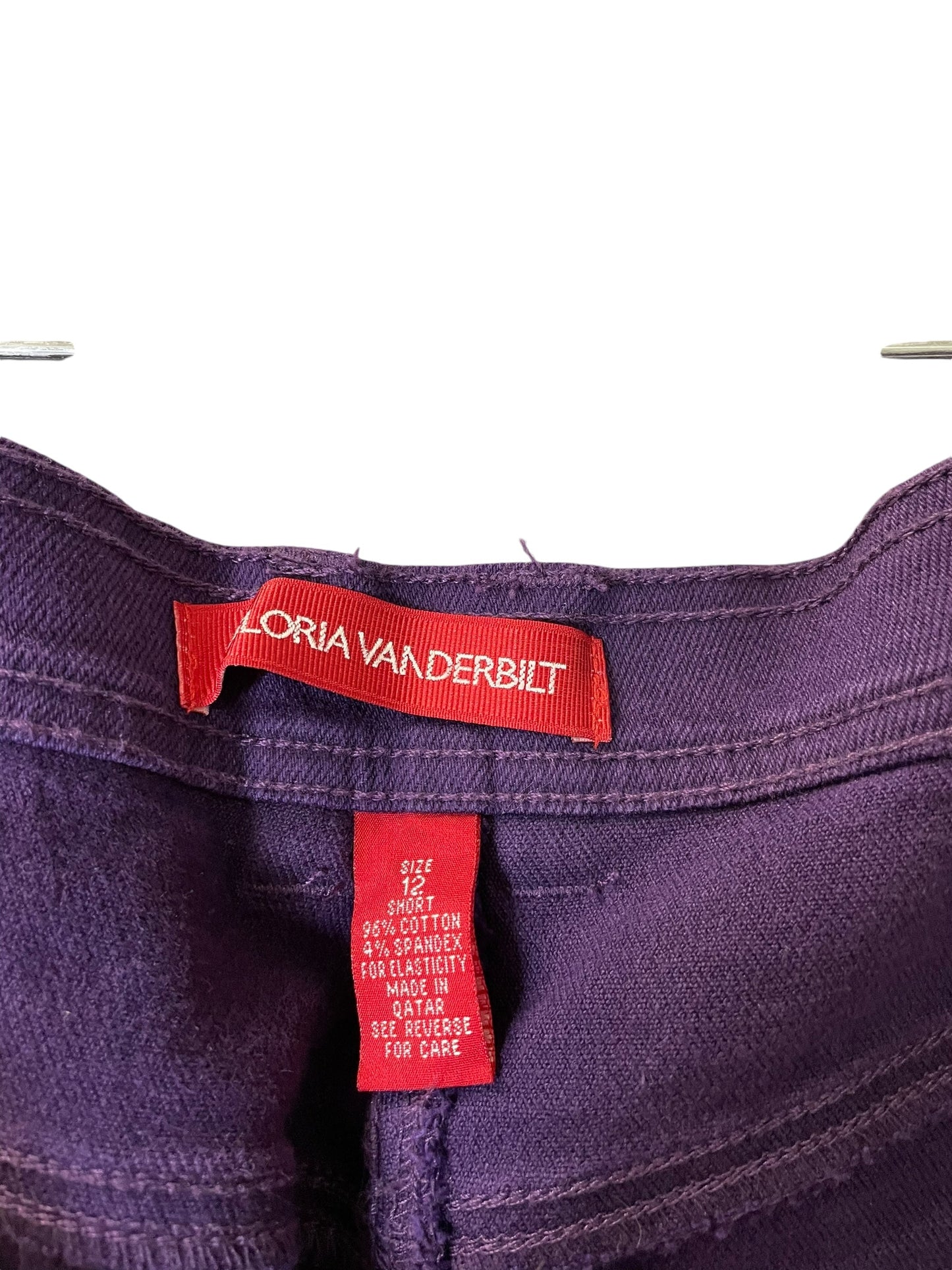 Jeans Straight By Gloria Vanderbilt In Purple, Size: 12