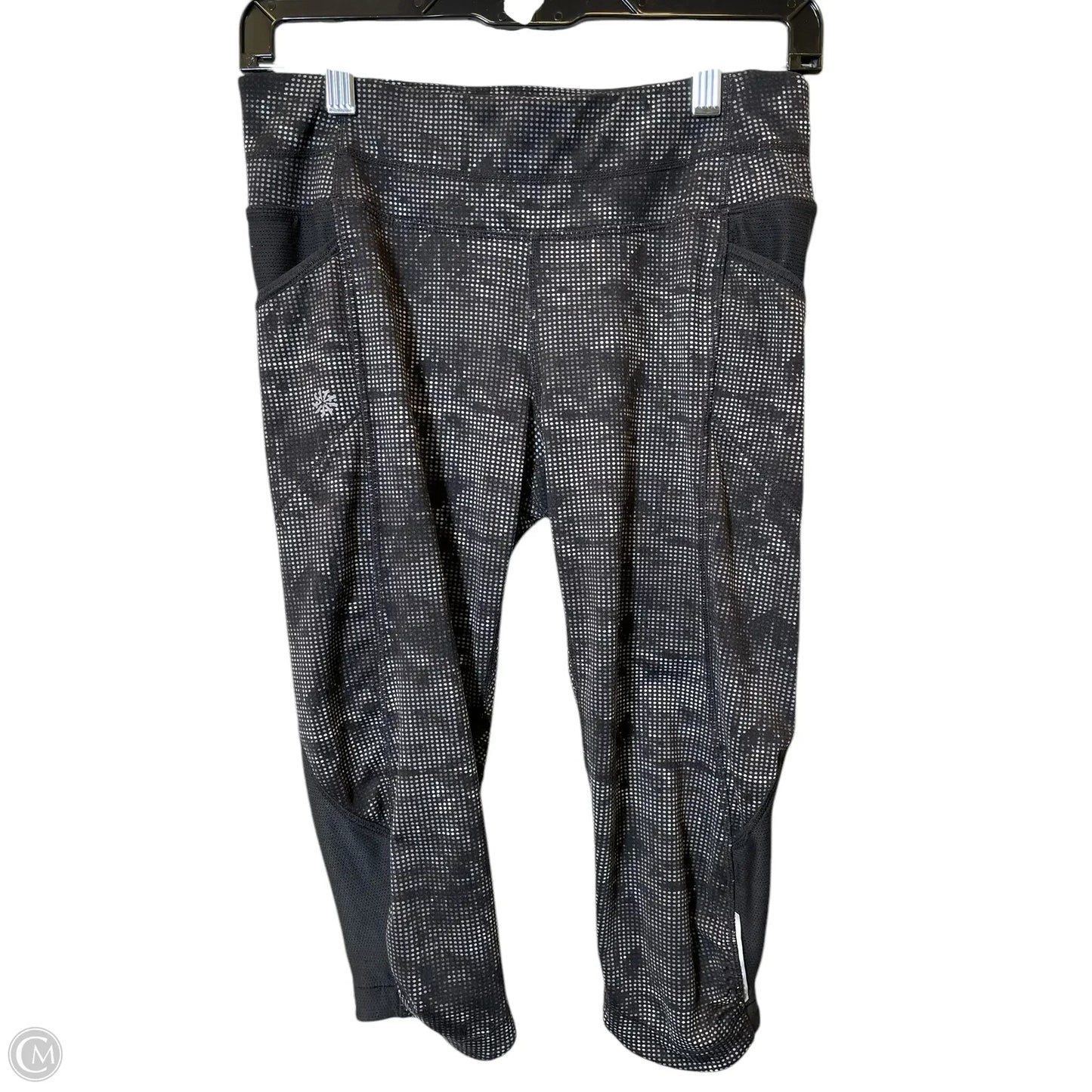 Athletic Capris By Athleta In Black & Grey, Size: S