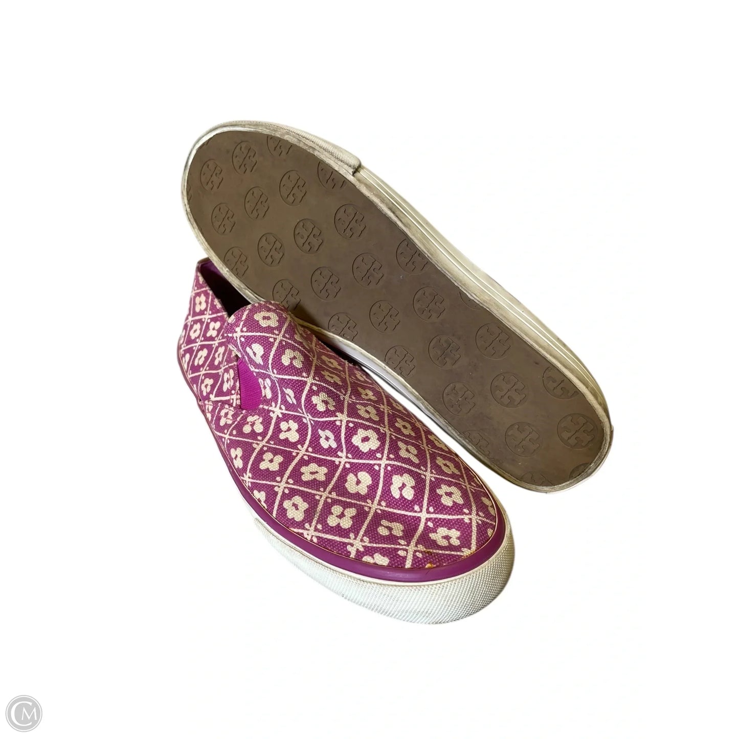 Shoes Designer By Tory Burch In Pink & White, Size: 10