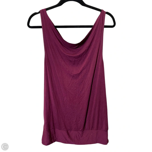 Athletic Tank Top By Cmc In Maroon, Size: M